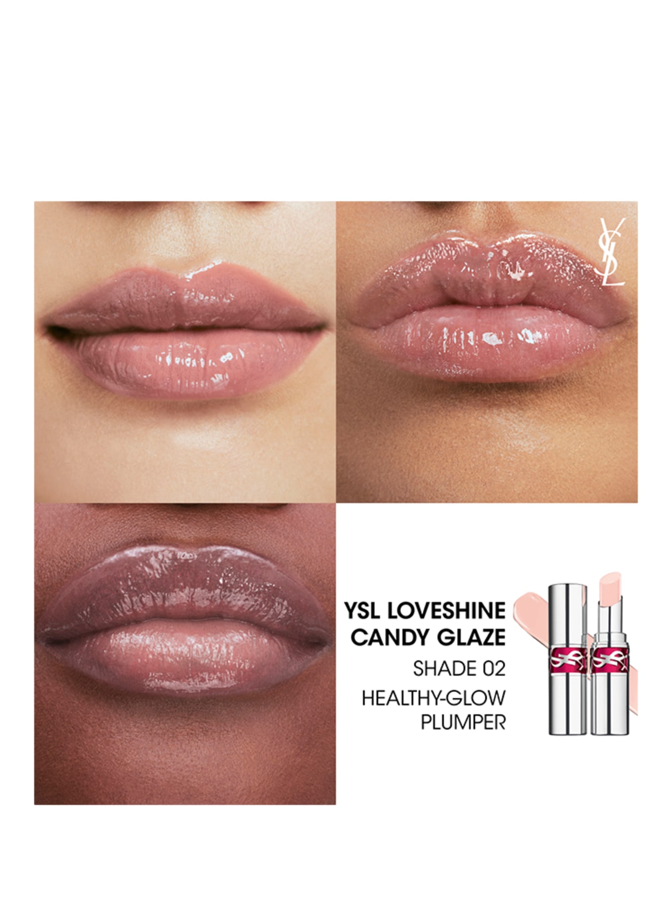 YVES SAINT LAURENT BEAUTÉ LOVESHINE CANDY GLAZE: 2 HEALTHY-GLOW PLUMPER