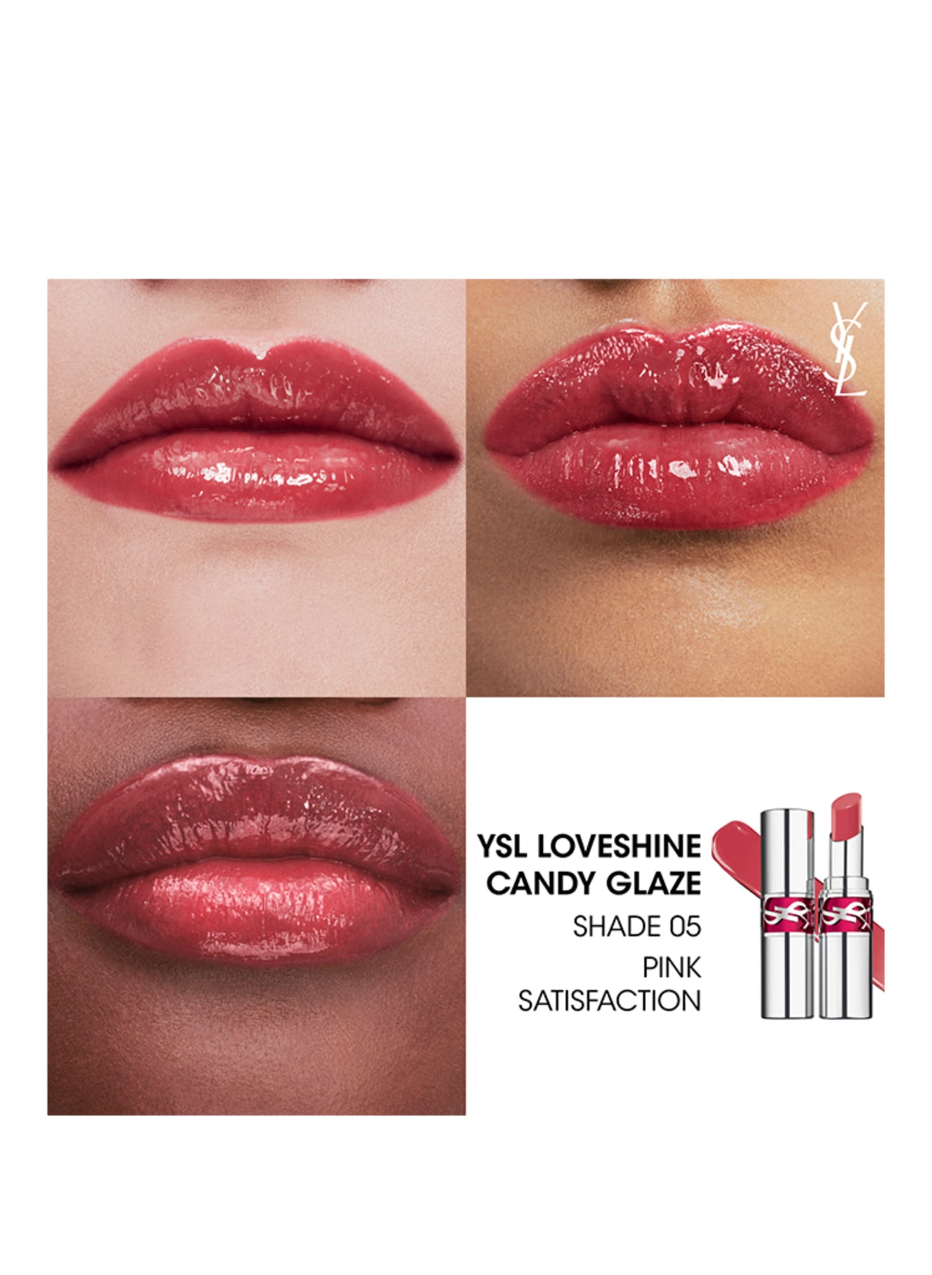 YVES SAINT LAURENT BEAUTÉ LOVESHINE CANDY GLAZE: 5 PINK SATISFACTION
