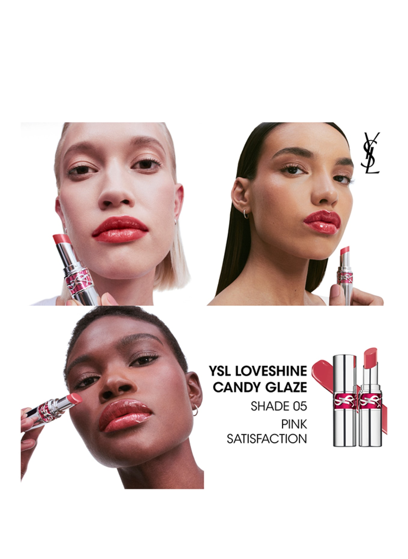 YVES SAINT LAURENT BEAUTÉ LOVESHINE CANDY GLAZE: 5 PINK SATISFACTION