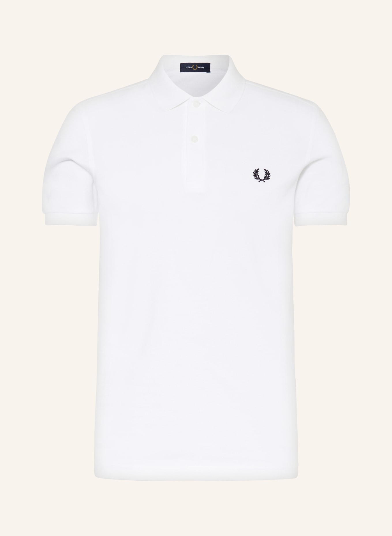 FRED PERRY Piqué polo shirt M6000 slim fit, Color: WHITE (Image 1)