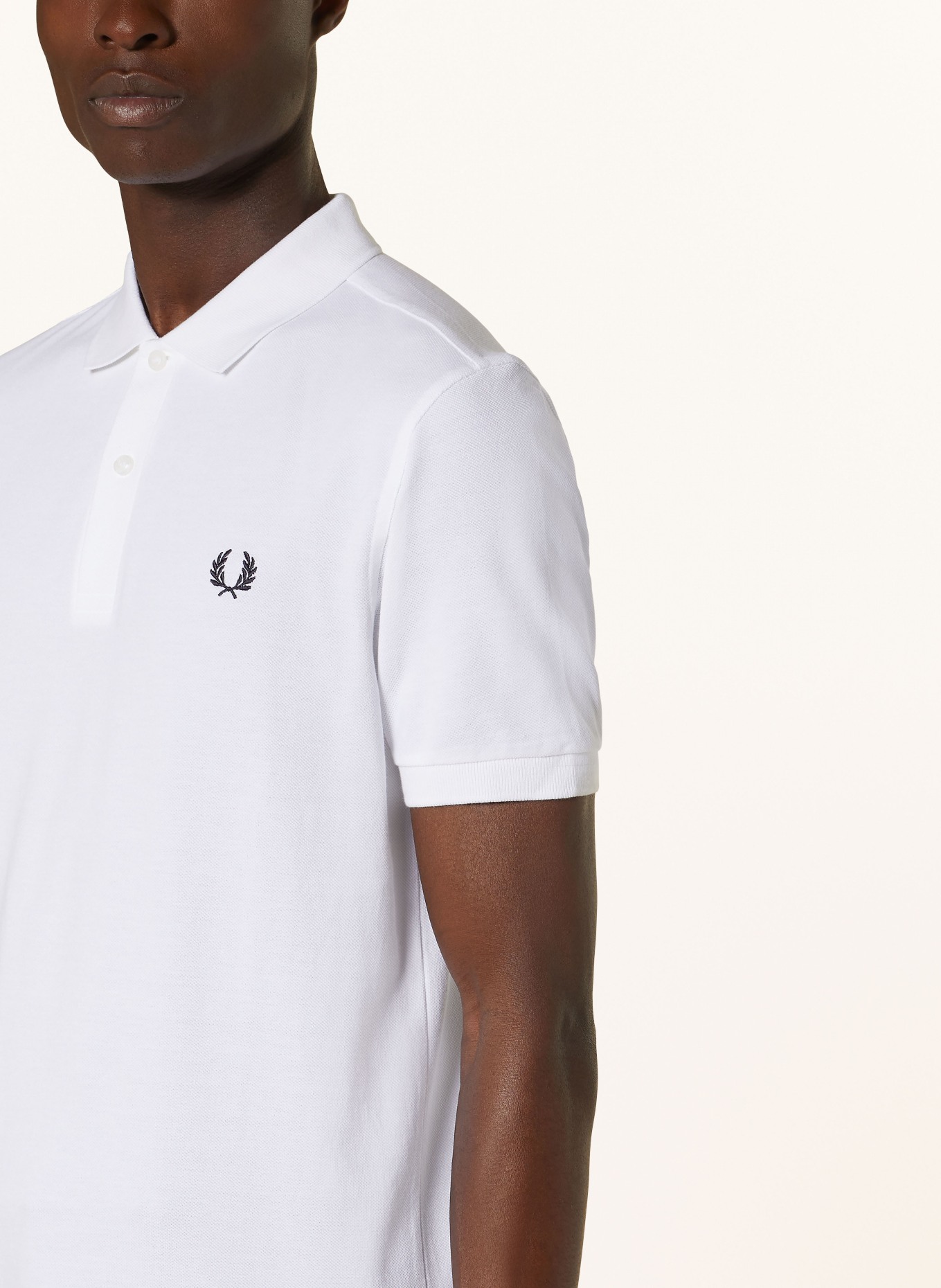 FRED PERRY Piqué polo shirt M6000 slim fit, Color: WHITE (Image 4)