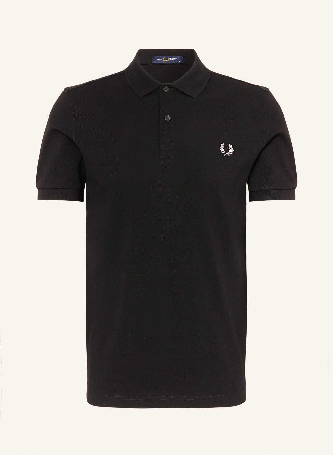FRED PERRY Piqué-Poloshirt Regular Fit: SCHWARZ