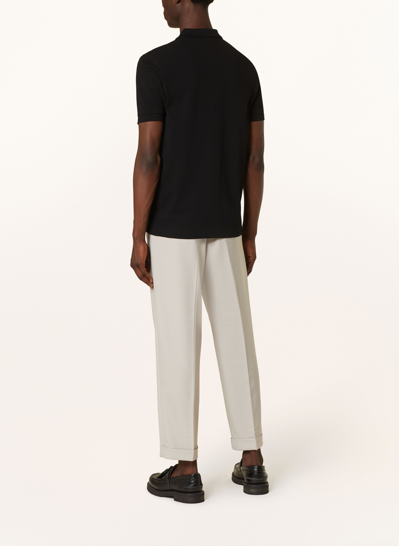 FRED PERRY Piqué-Poloshirt Regular Fit: SCHWARZ