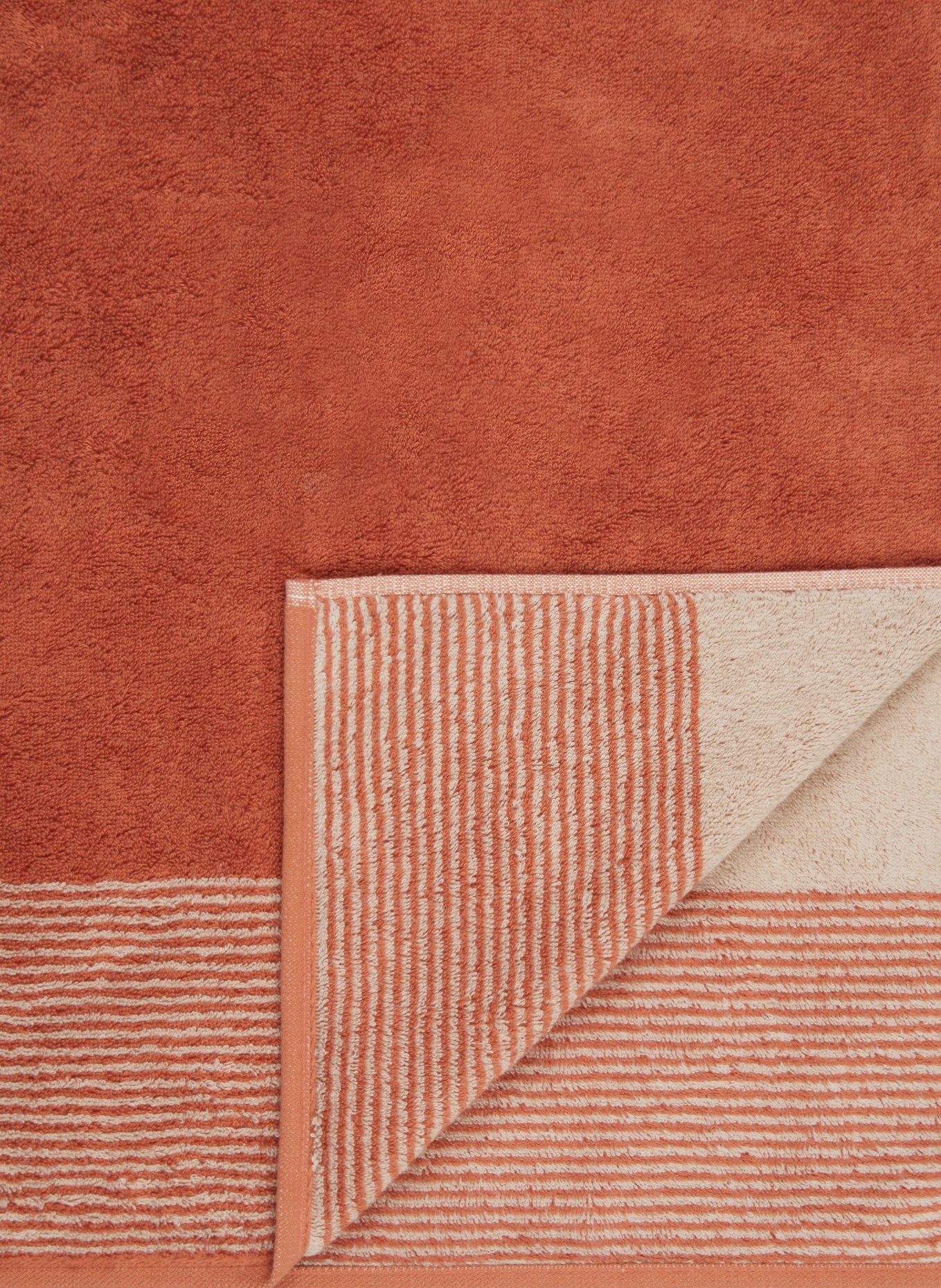 Cawö Duschtuch: DUNKELORANGE / CREME