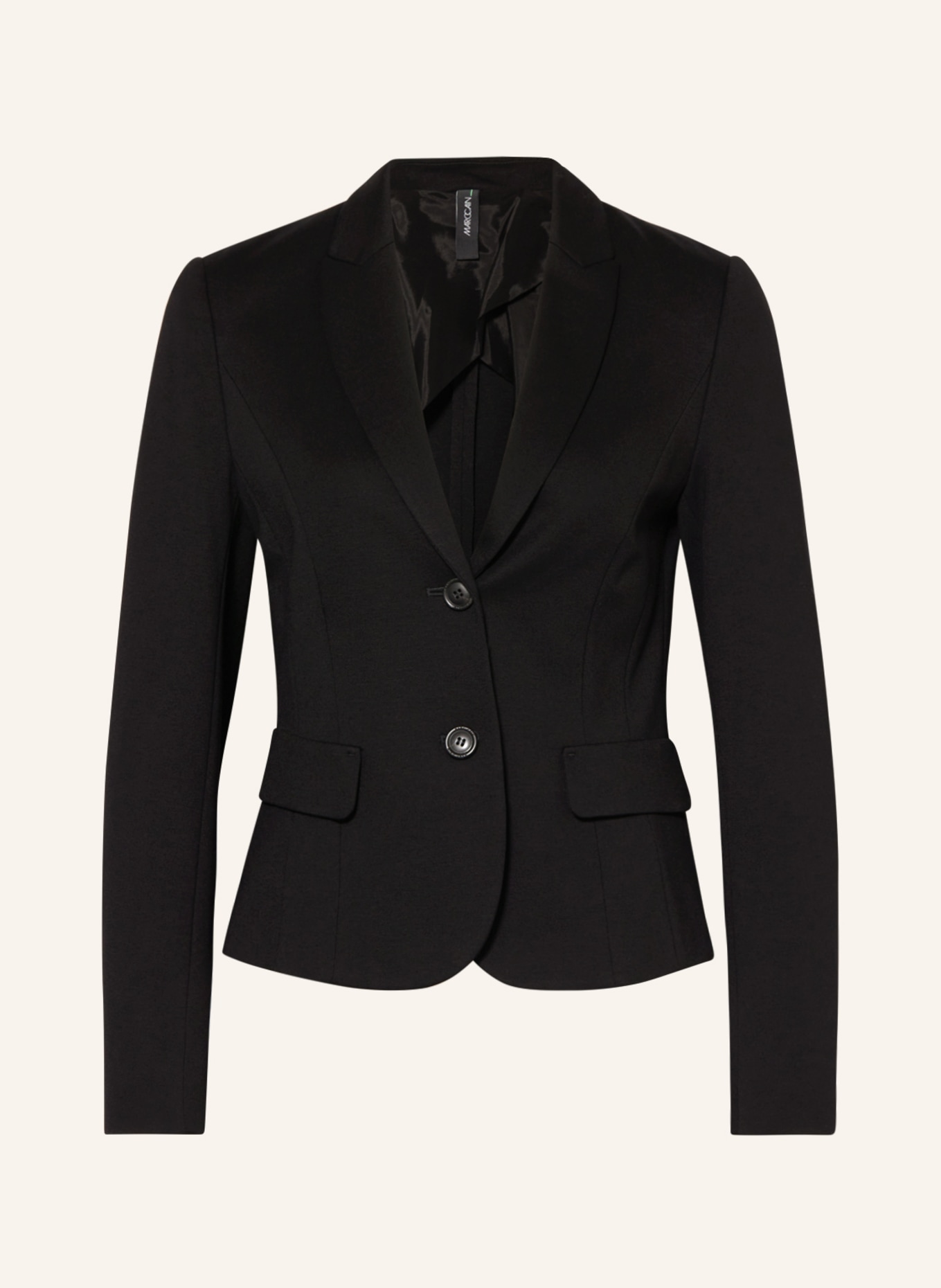 MARC CAIN Jersey blazer, Color: BLACK (Image 1)