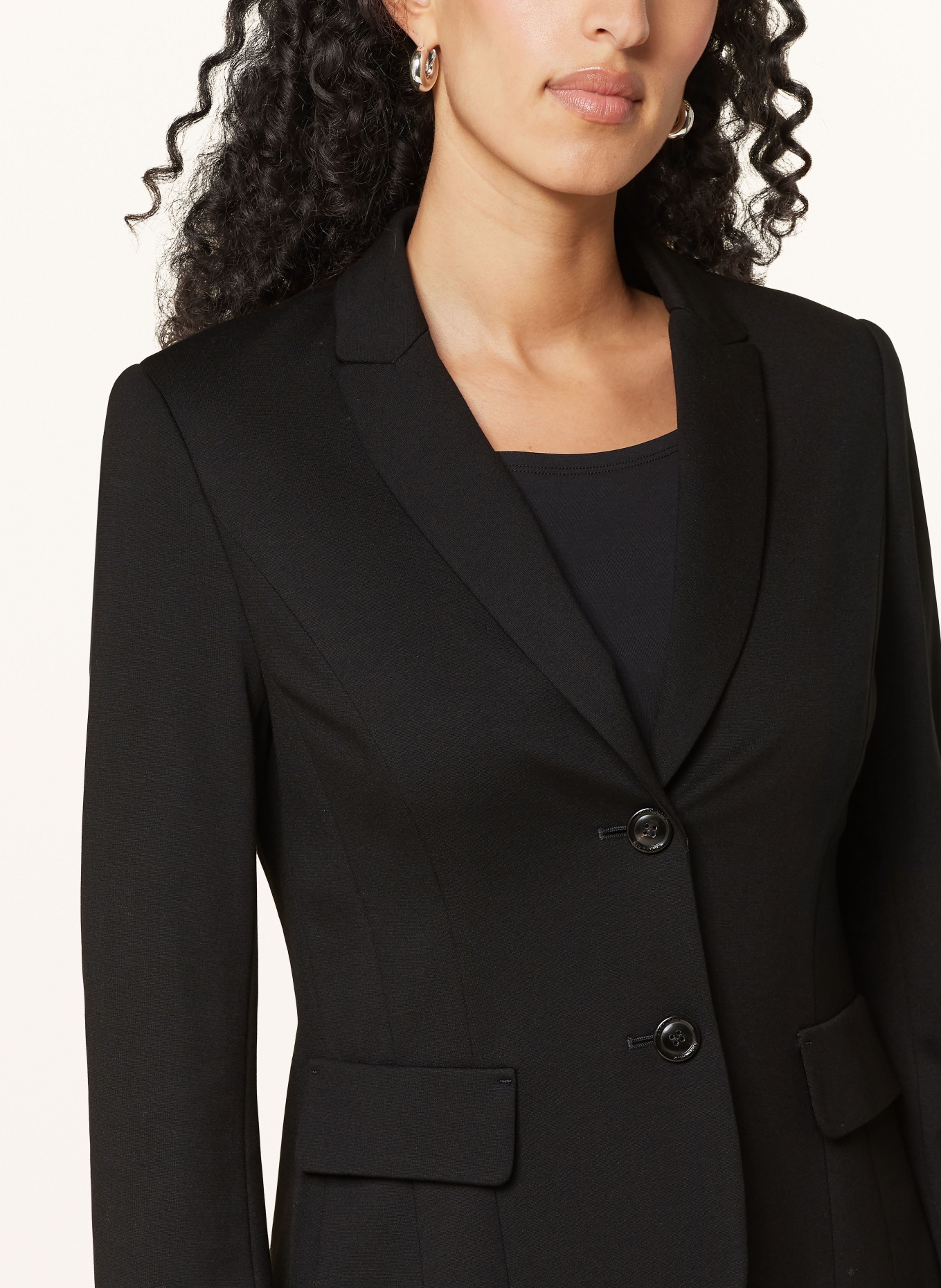 MARC CAIN Jersey blazer, Color: BLACK (Image 5)