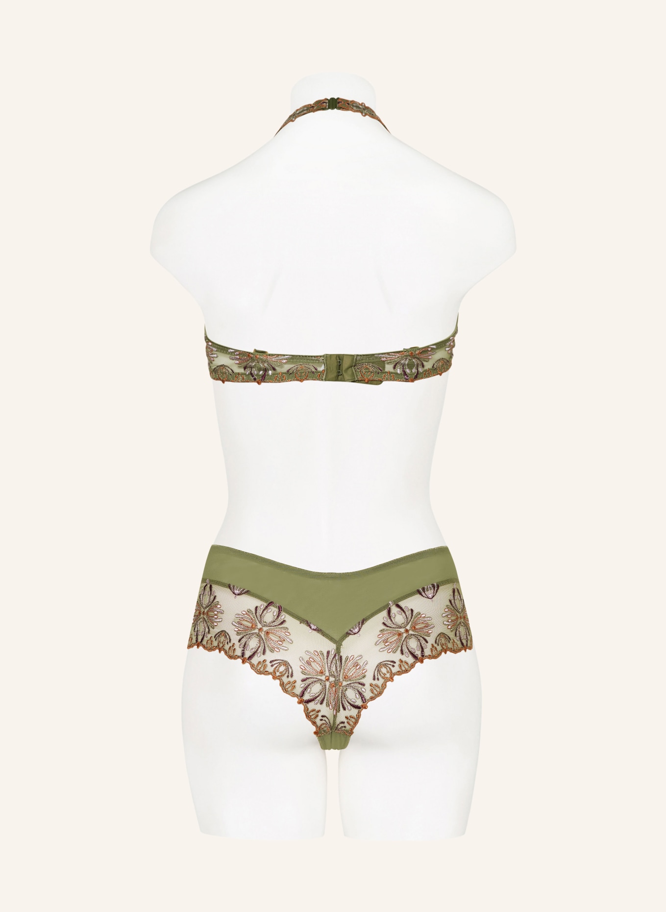 CHANTELLE Molded cup bra CHAMPS-ÉLYSÉES: OLIVE / ORANGE / PURPLE