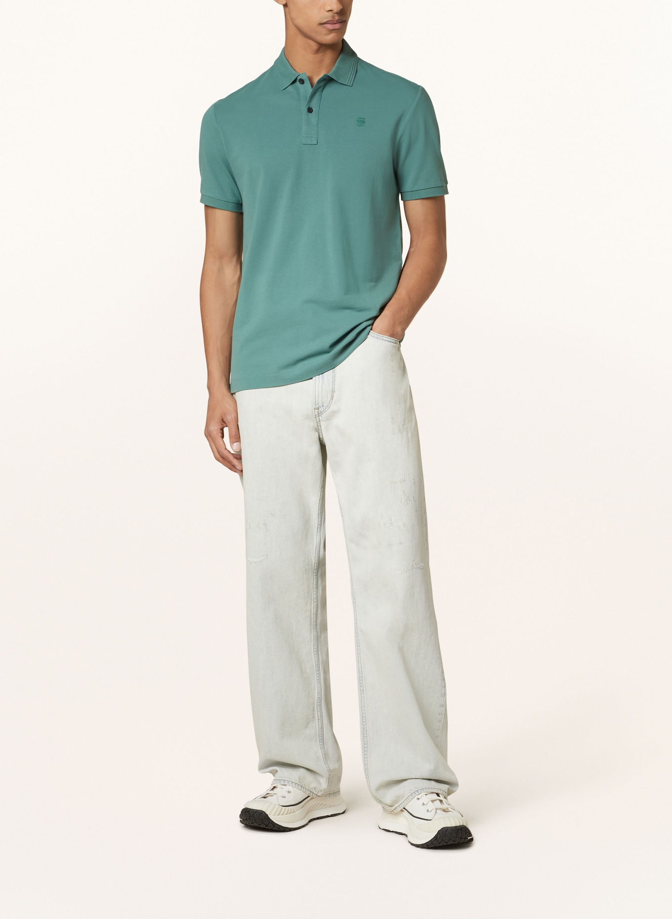 G-Star RAW Piqué-Poloshirt DUNDA Slim Fit , Farbe: GRÜN (Bild 2)