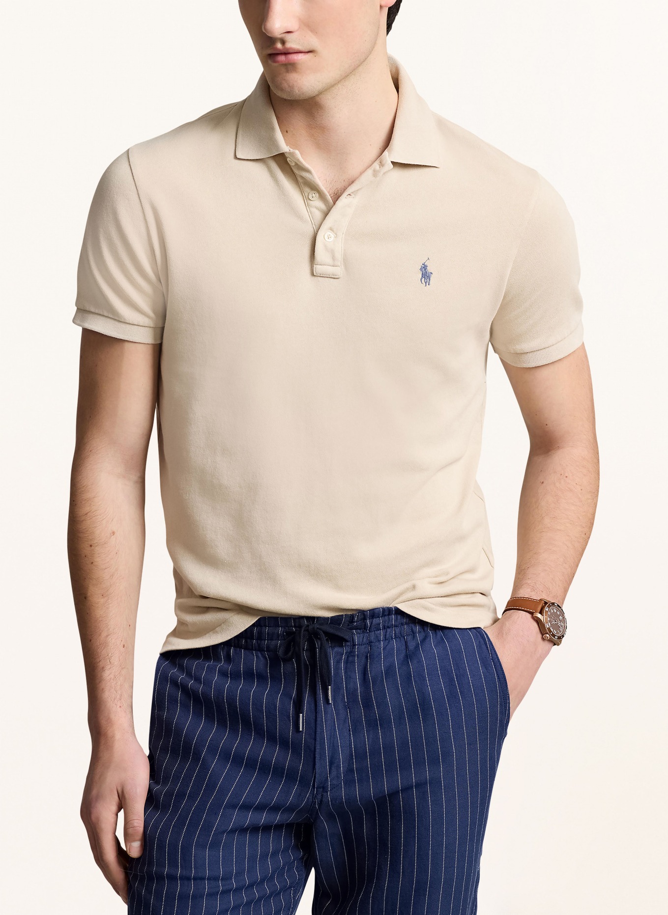 POLO RALPH LAUREN Jersey polo shirt, Color: BEIGE (Image 4)