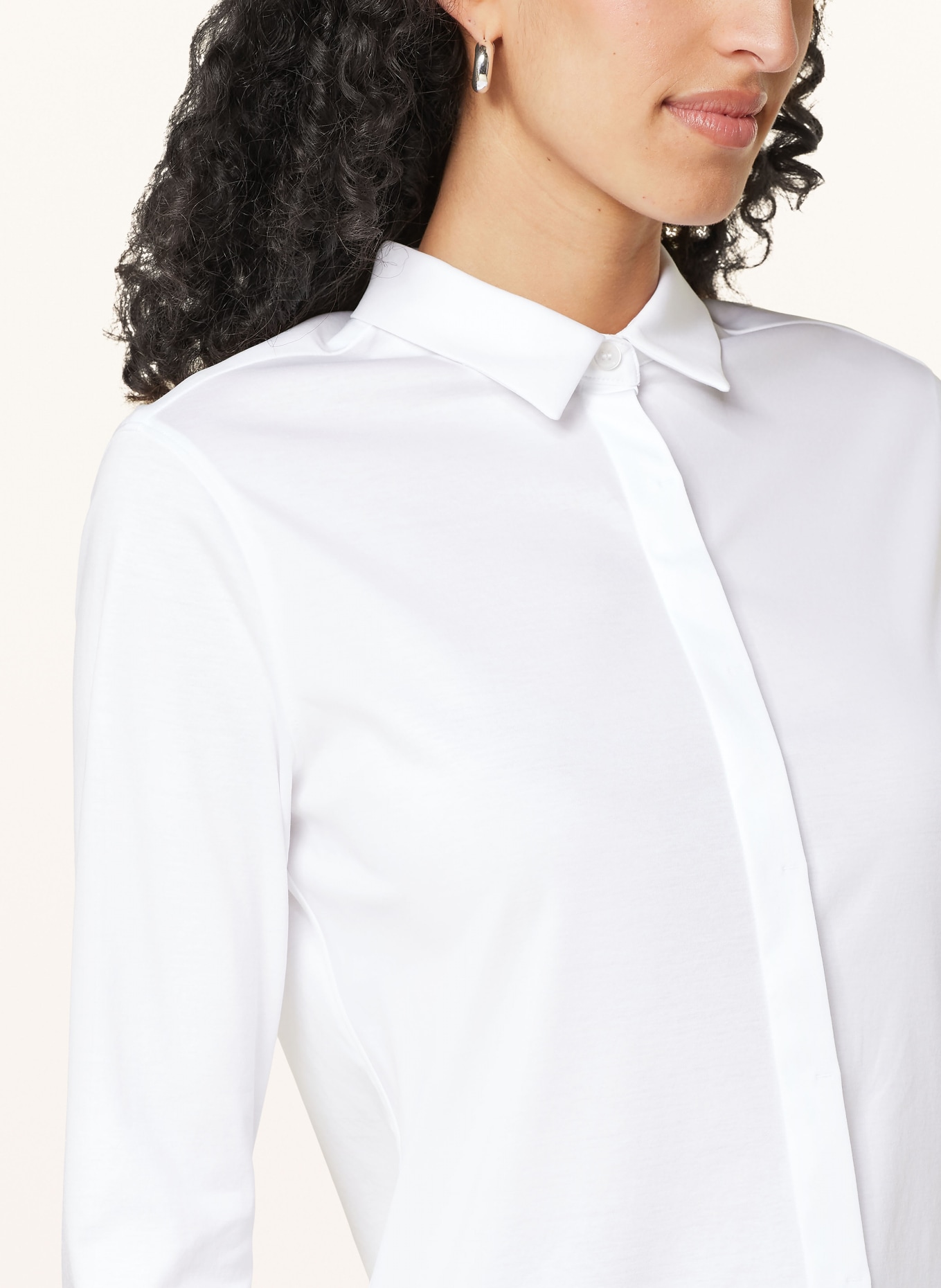 RIANI Shirt blouse made of jersey, Color: WHITE (Image 4)
