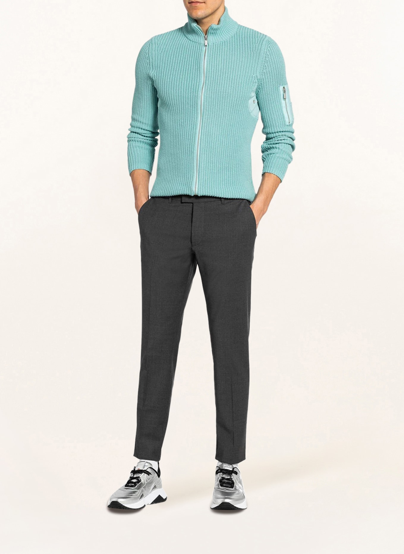 DRYKORN Spodnie garniturowe PIET extra slim fit , Kolor: SZARY (Obrazek 3)