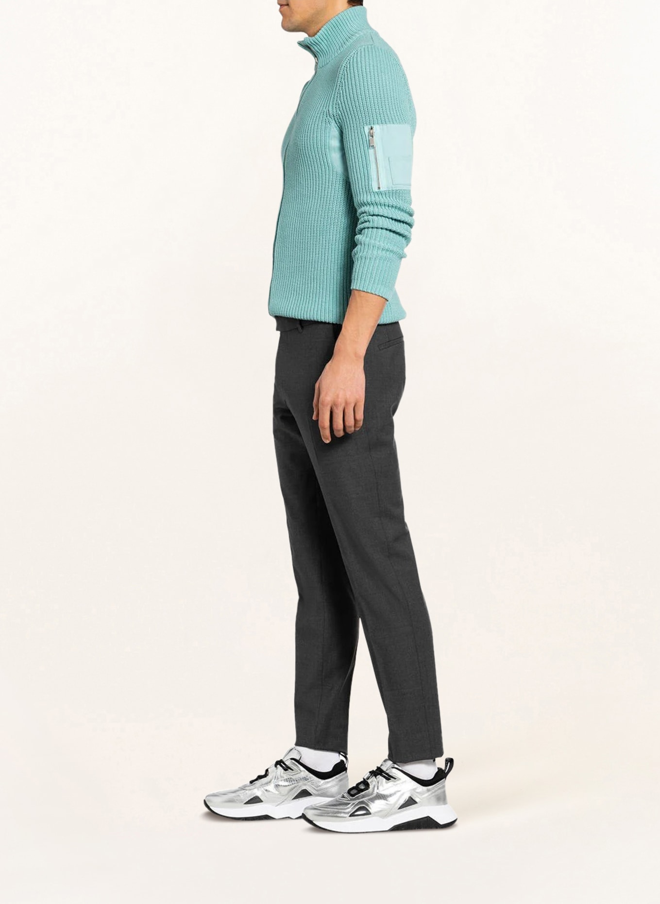 DRYKORN Oblekové kalhoty PIET Extra Slim Fit , Barva: ŠEDÁ (Obrázek 5)