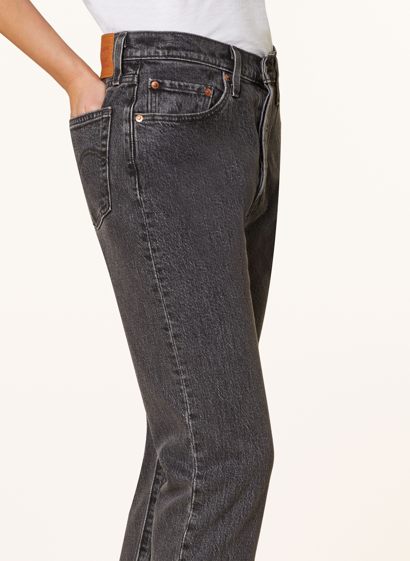 Levi's® 7/8 jeans 501 CROP, Color: CABO FADE GREY (Image 5)