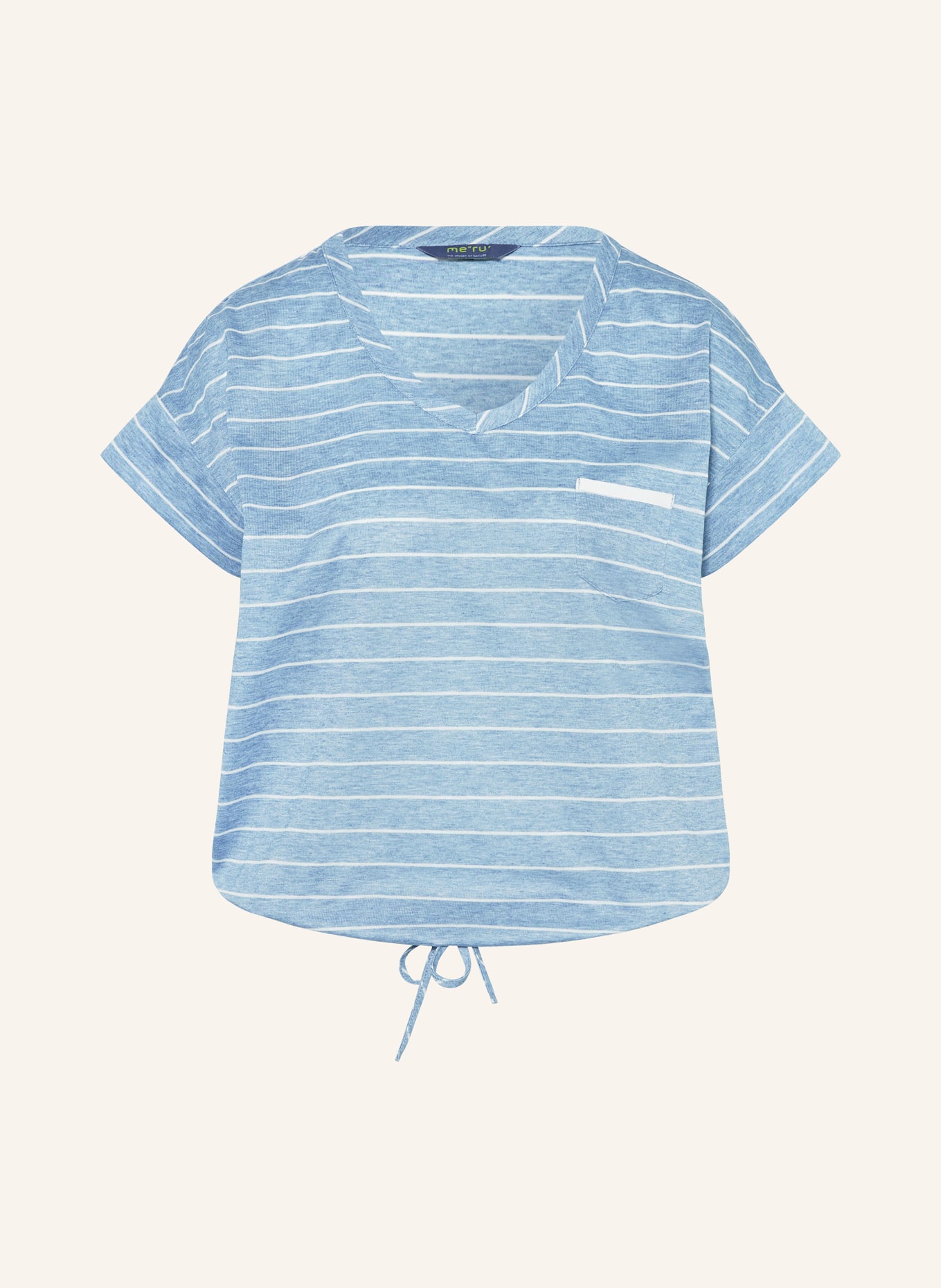 me°ru' T-shirt WINDHOEK, Color: LIGHT BLUE/ BLUE (Image 1)
