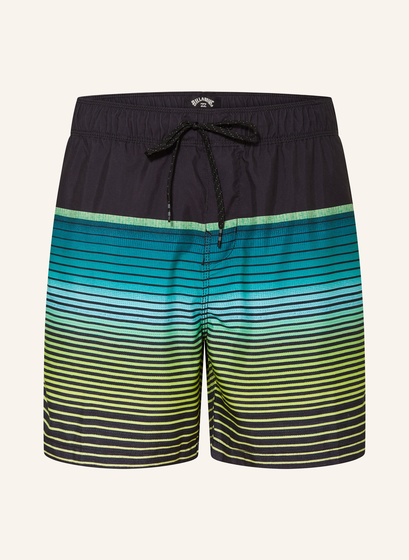 BILLABONG Swim Shorts ALLDAY STRIPE, Color: BLACK/ TEAL/ LIGHT GREEN (Image 1)