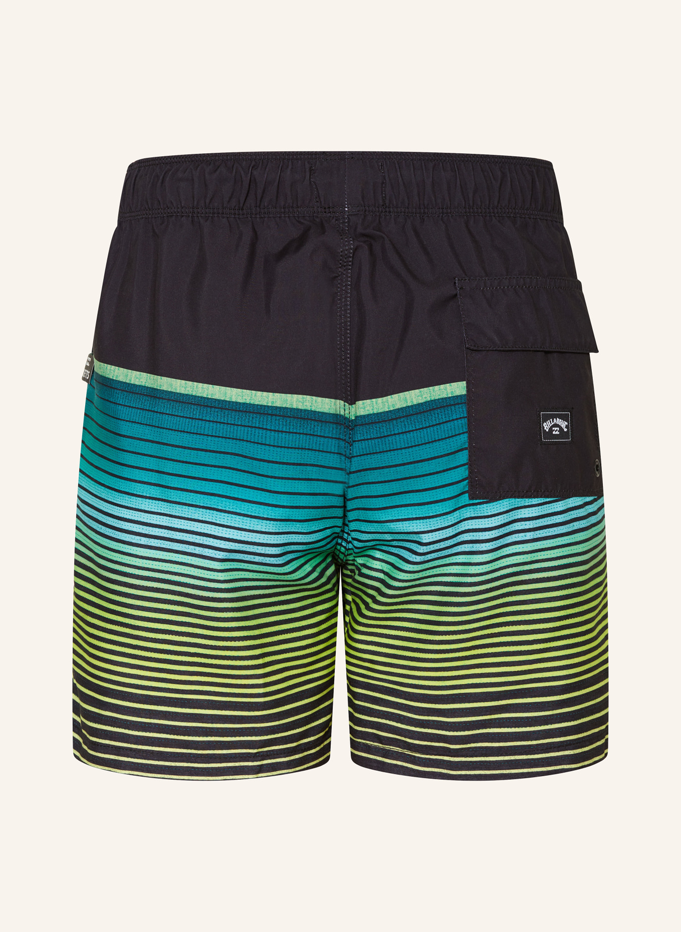 BILLABONG Swim Shorts ALLDAY STRIPE, Color: BLACK/ TEAL/ LIGHT GREEN (Image 2)