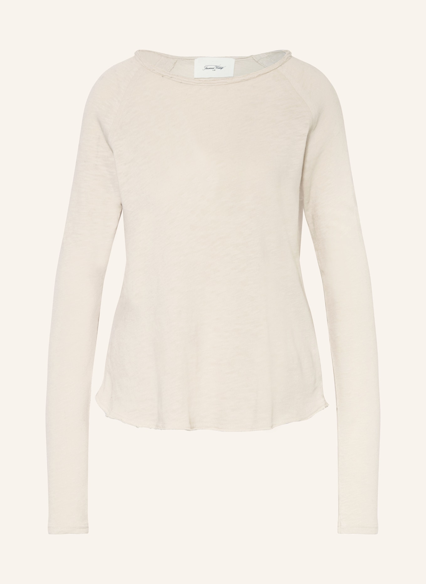American Vintage Long sleeve top SONOMA, Color: LIGHT BROWN (Image 1)