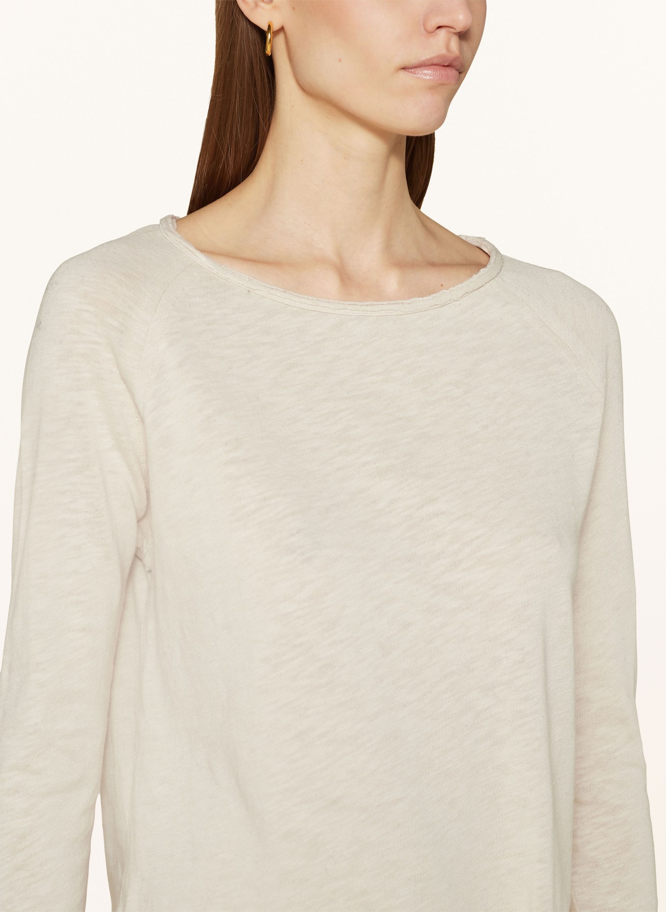 American Vintage Long sleeve top SONOMA, Color: LIGHT BROWN (Image 4)