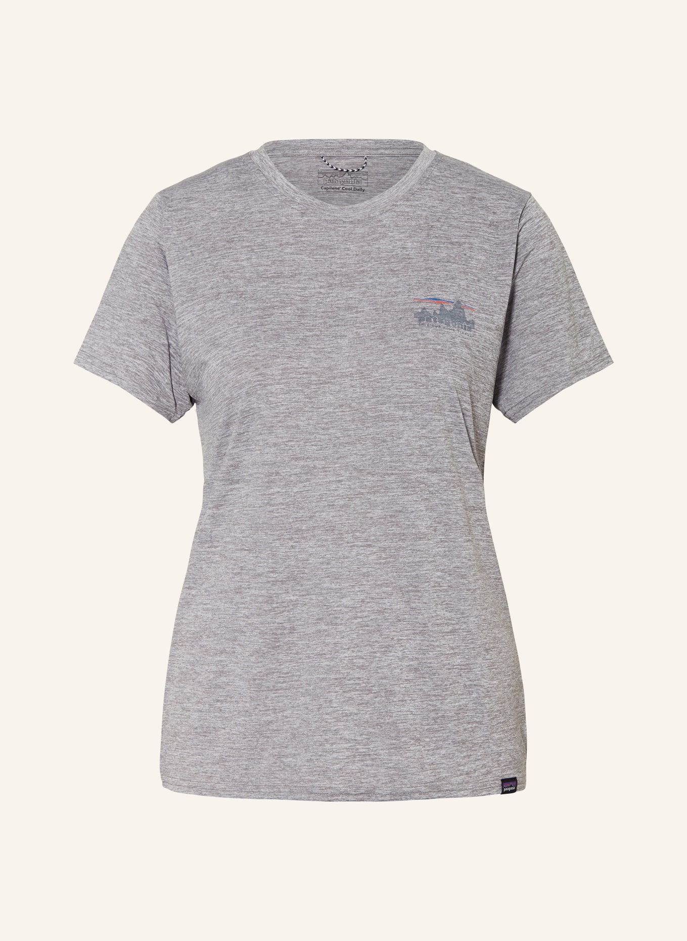 patagonia T-Shirt CAPILENE mit UV-Schutz 50+, Farbe: GRAU (Bild 1)