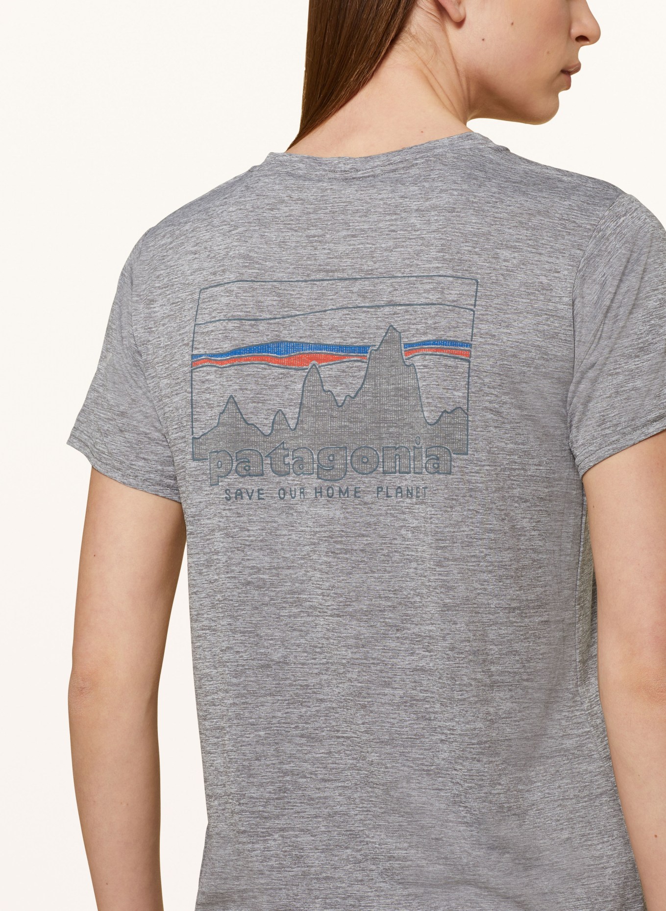 patagonia T-Shirt CAPILENE mit UV-Schutz 50+, Farbe: GRAU (Bild 5)
