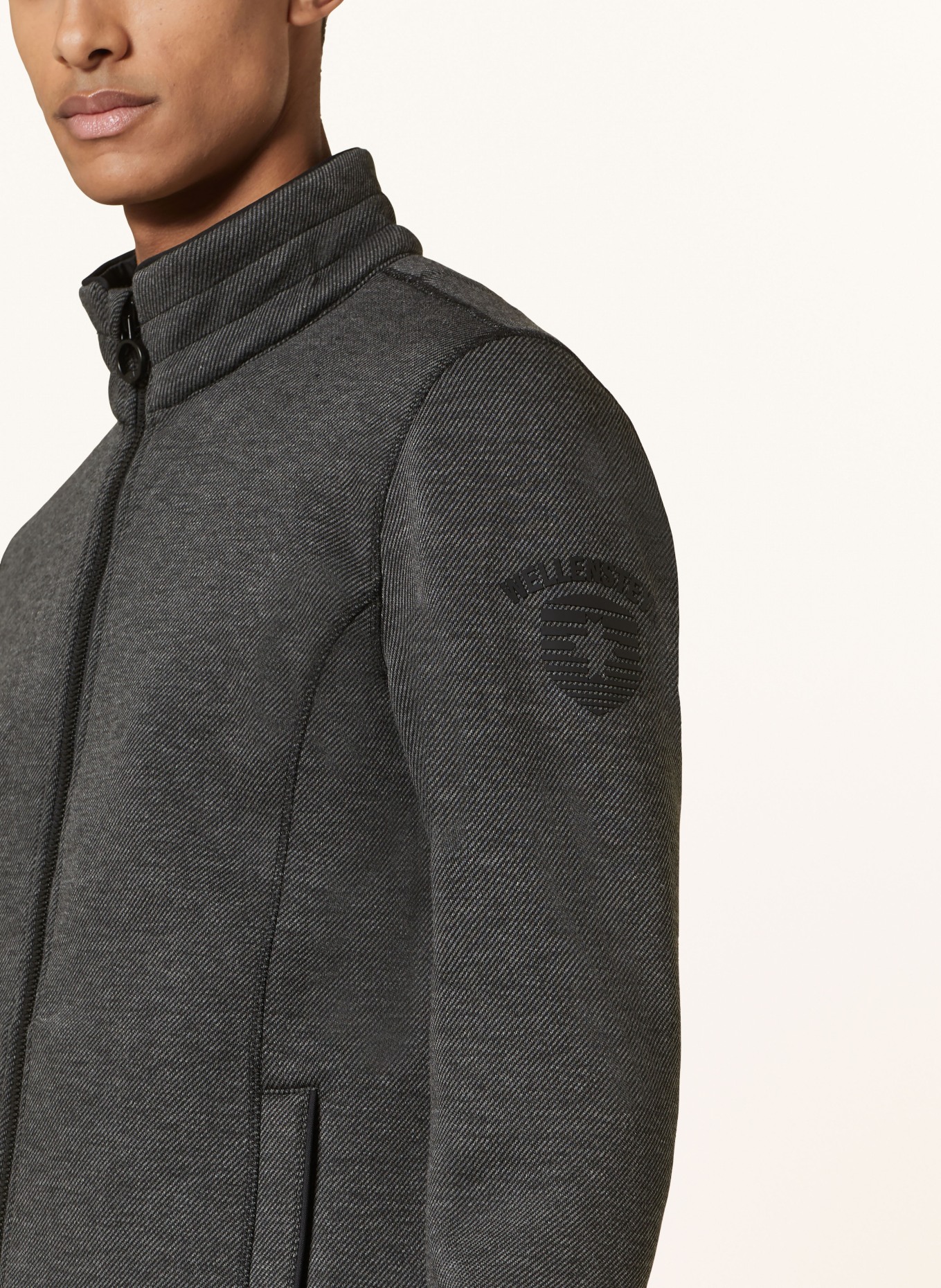 WELLENSTEYN Sweat jacket TAMPA, Color: DARK GRAY/ BLACK (Image 4)