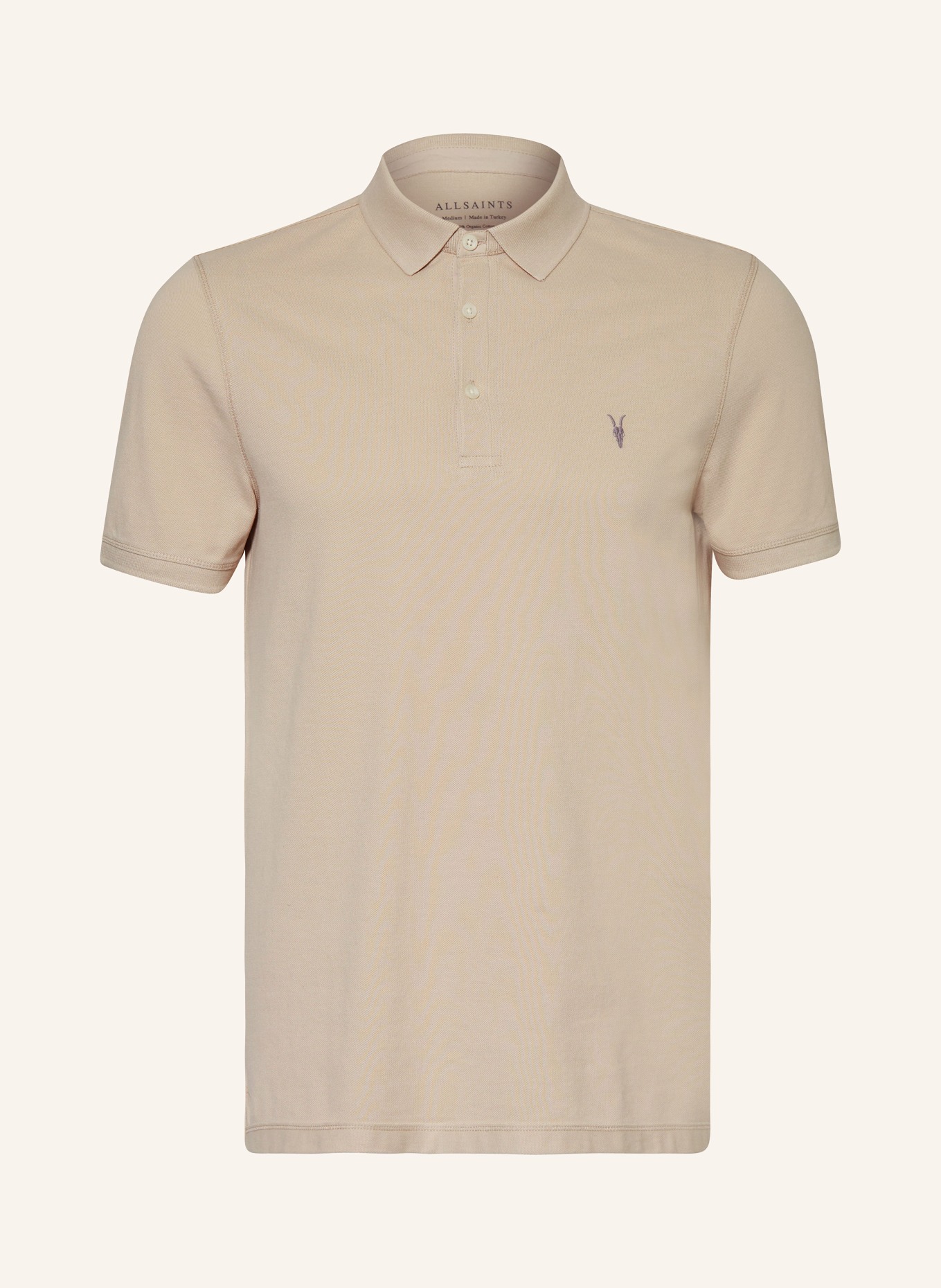 ALLSAINTS Piqué-Poloshirt REFORM, Farbe: CREME (Bild 1)