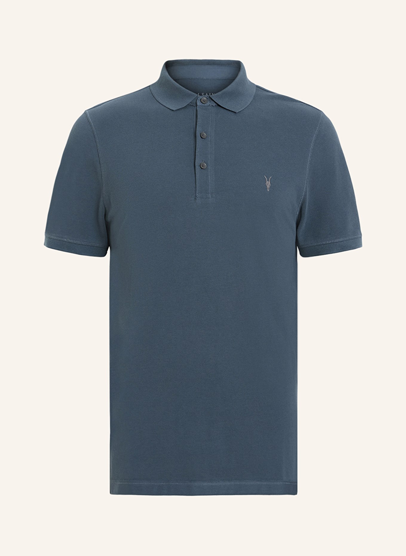 ALLSAINTS Piqué-Poloshirt REFORM, Farbe: BLAU (Bild 1)