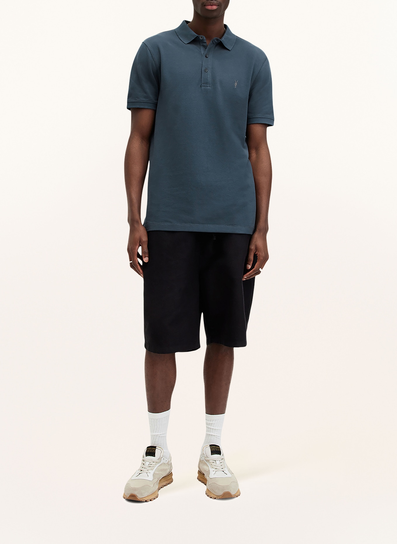 ALLSAINTS Piqué-Poloshirt REFORM, Farbe: BLAU (Bild 2)