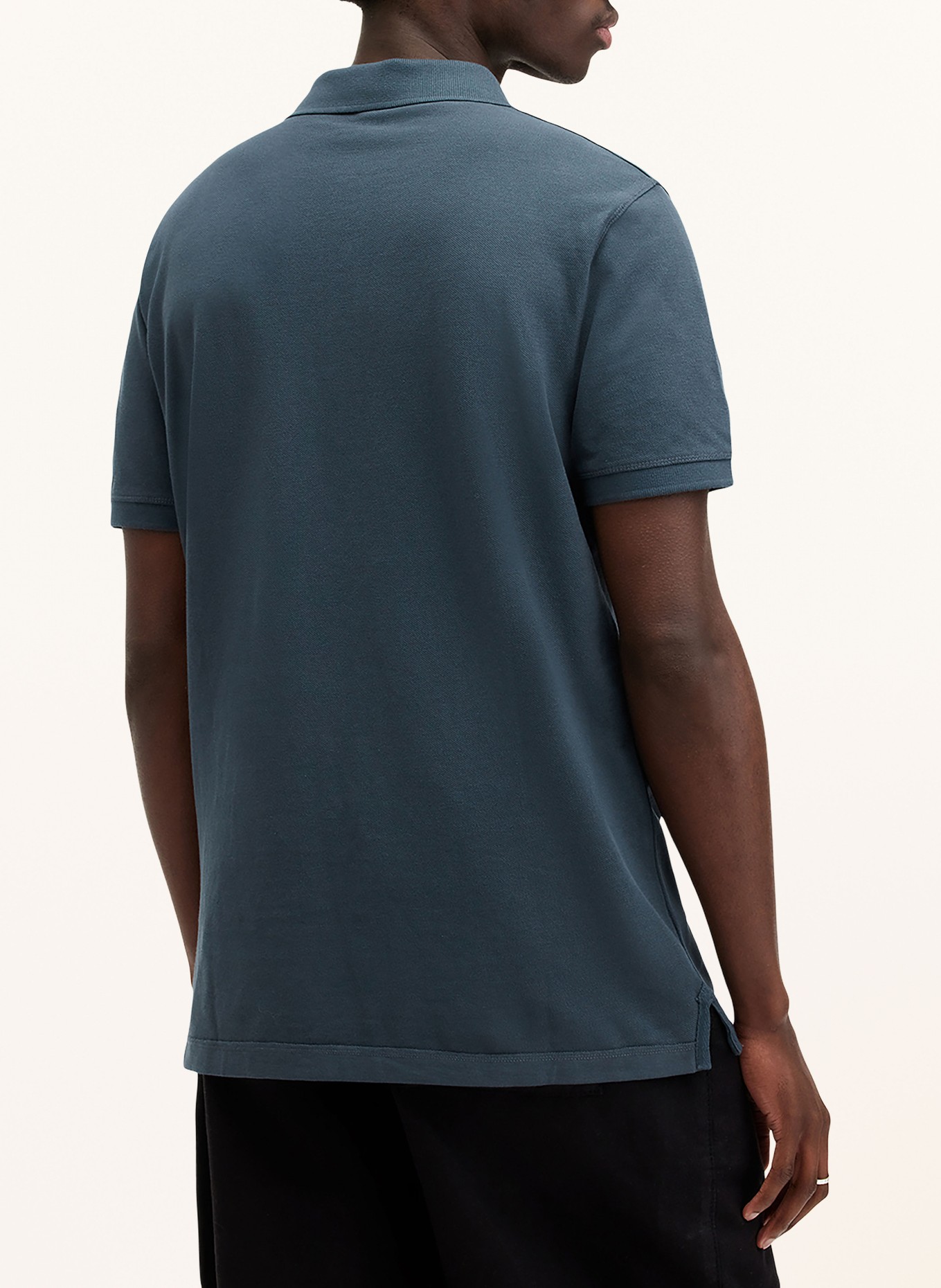 ALLSAINTS Piqué polo shirt REFORM, Color: BLUE (Image 3)