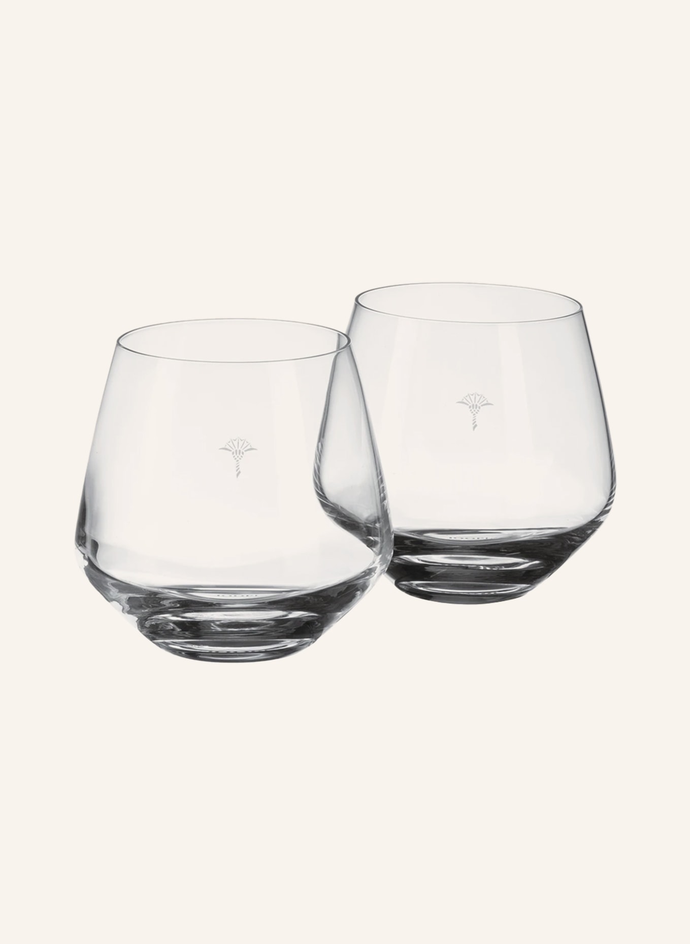 JOOP! Set of 2 drinking glasses SINGLE CORNFLOWER, Color: WHITE (Image 1)