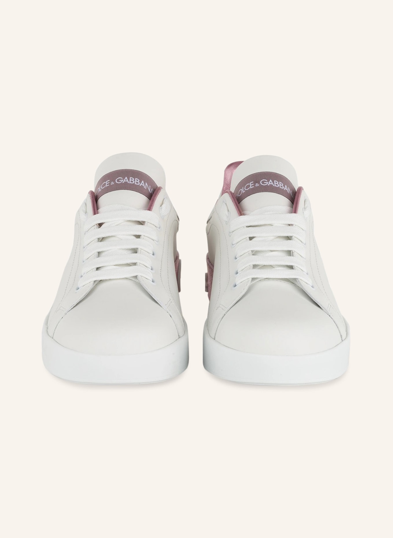 DOLCE & GABBANA Sneakers PORTOFINO, Color: WHITE/ LIGHT PURPLE (Image 3)