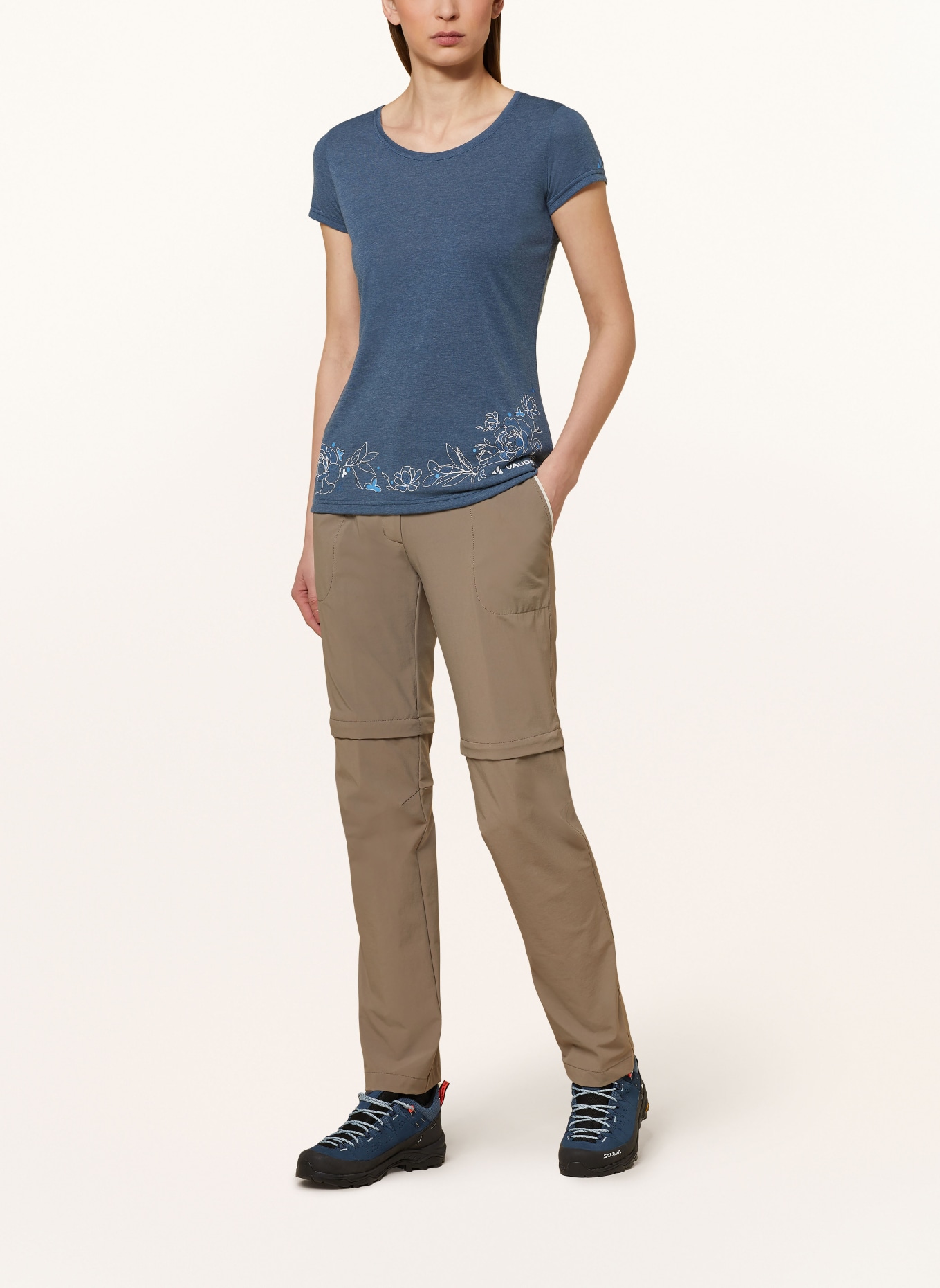 VAUDE T-shirt SKOMER II, Color: DARK BLUE (Image 2)