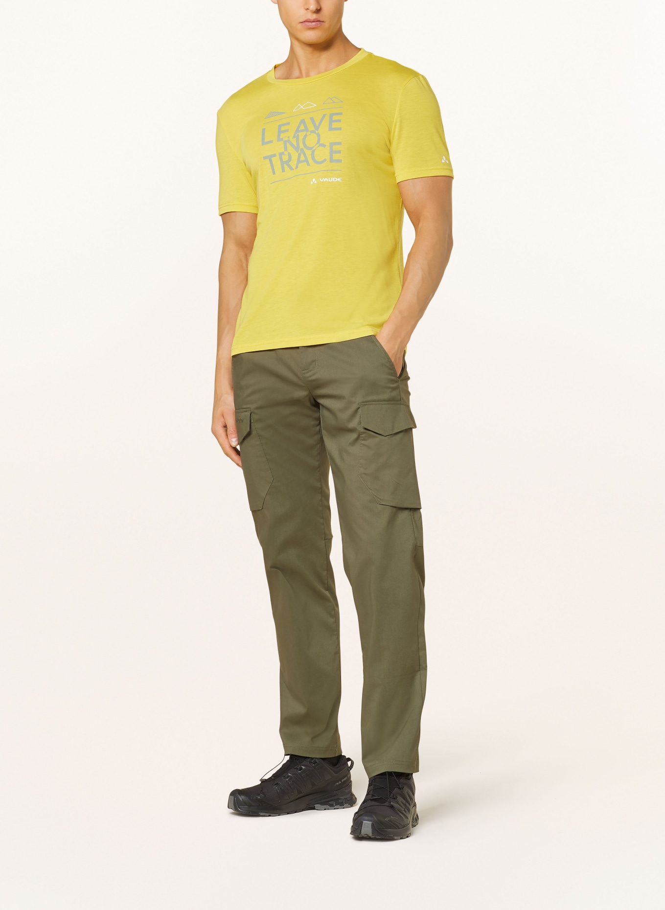 VAUDE T-Shirt TEKOA III, Farbe: GELB/ GRAU/ WEISS (Bild 2)