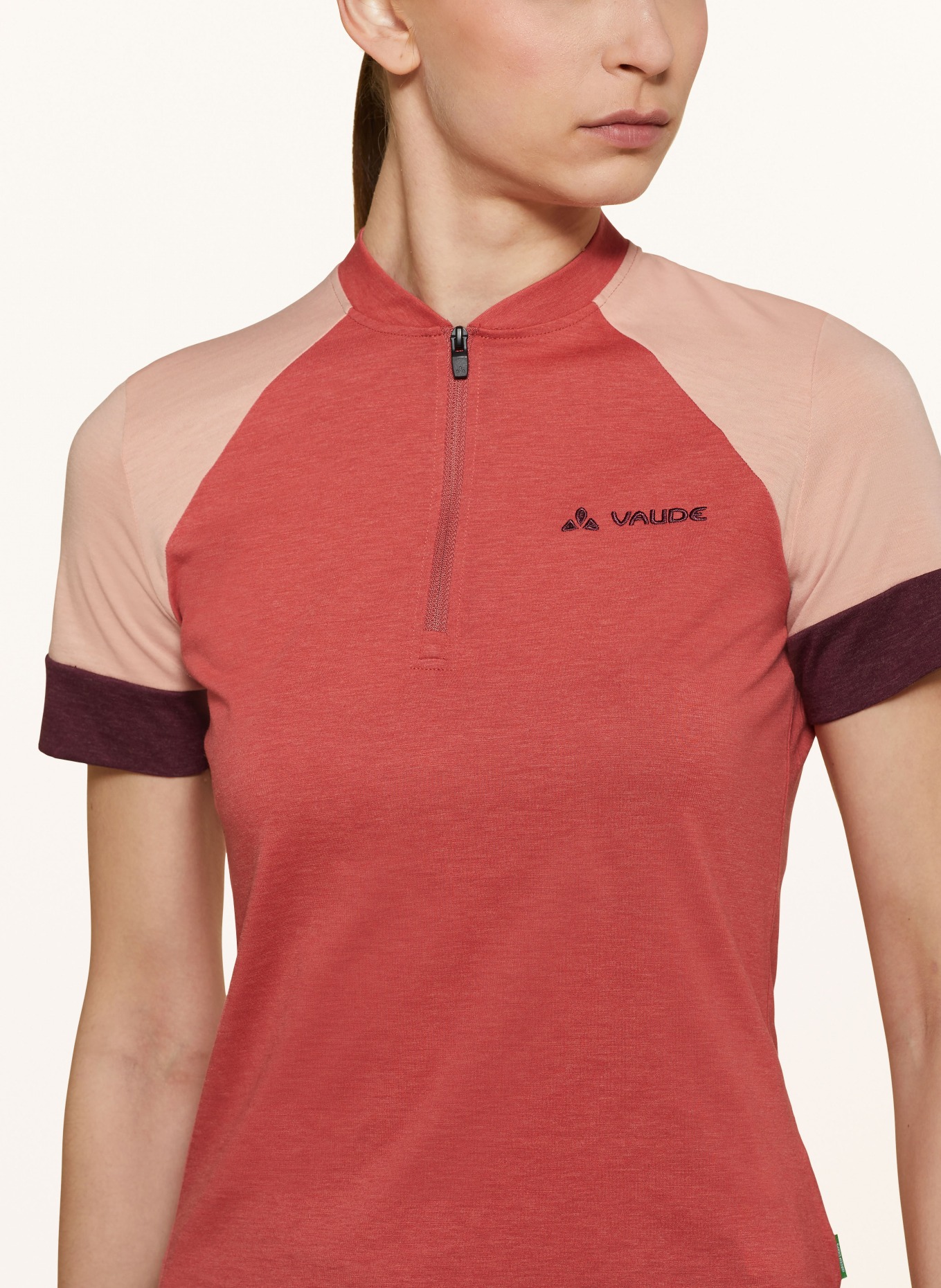 VAUDE Cycling shirt ALTISSIMO, Color: LIGHT RED/ LIGHT ORANGE/ DARK RED (Image 4)