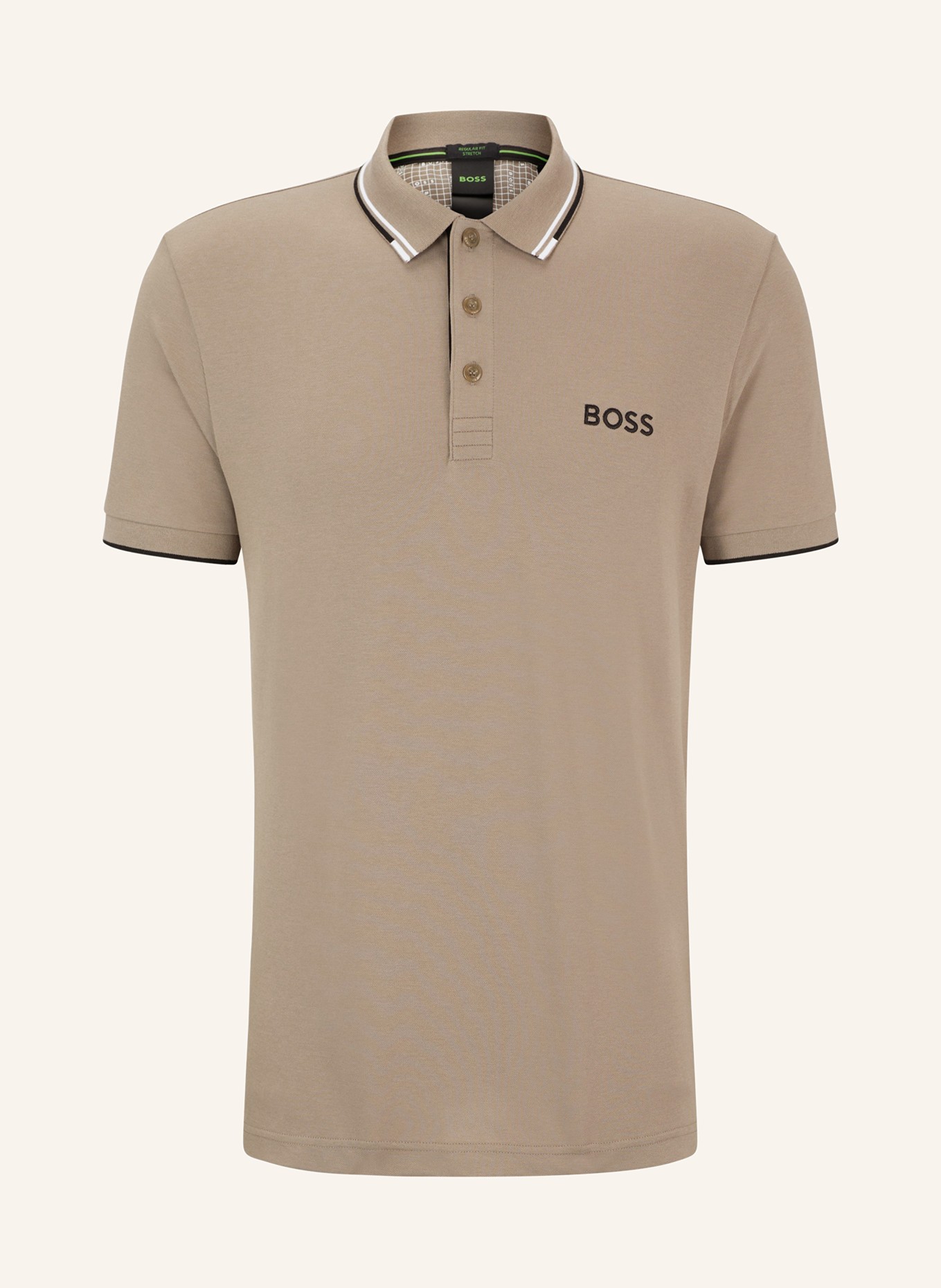 BOSS Funktions-Poloshirt PADDY PRO, Farbe: KHAKI (Bild 1)