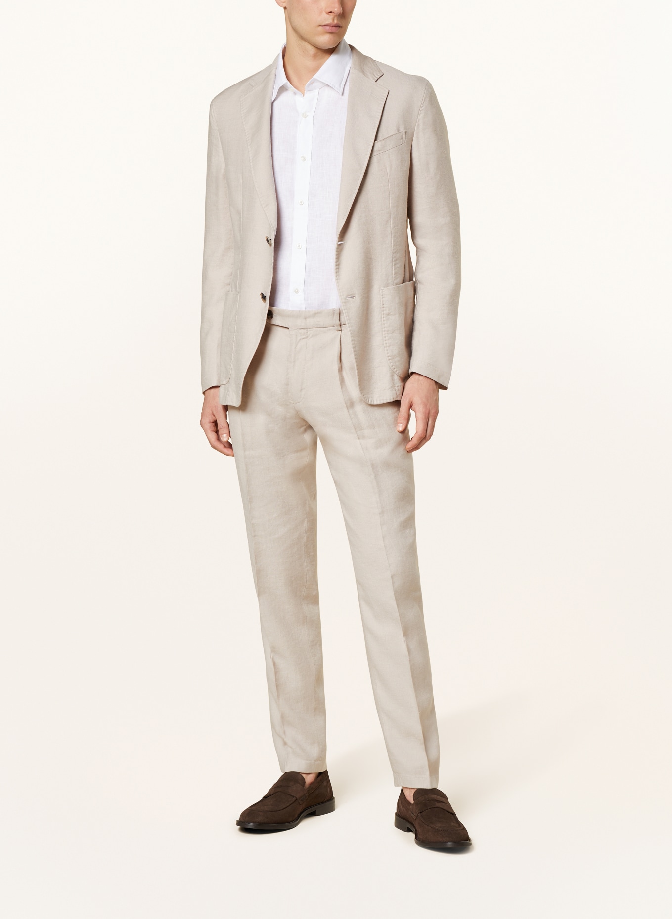 windsor. Suit jacket GIRO extra slim fit with linen , Color: 290 Open Beige                 290 (Image 2)