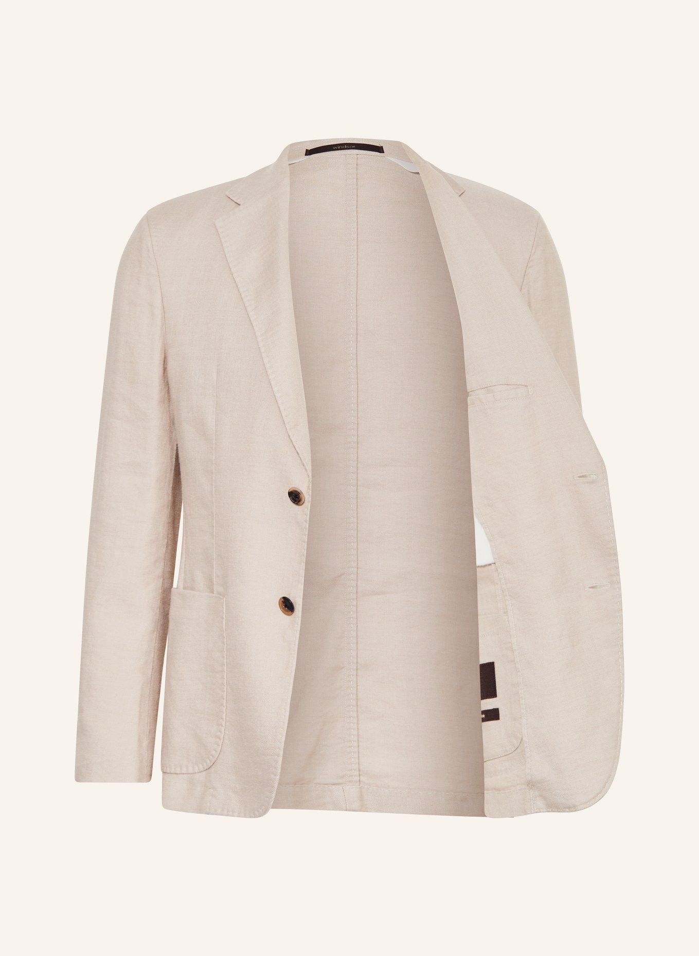 windsor. Suit jacket GIRO extra slim fit with linen , Color: 290 Open Beige                 290 (Image 4)