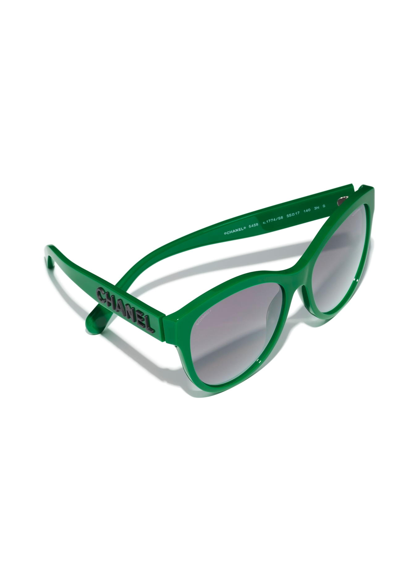 CHANEL Butterfly sunglasses: 1774S6 - GREEN/ GRAY GRADIENT