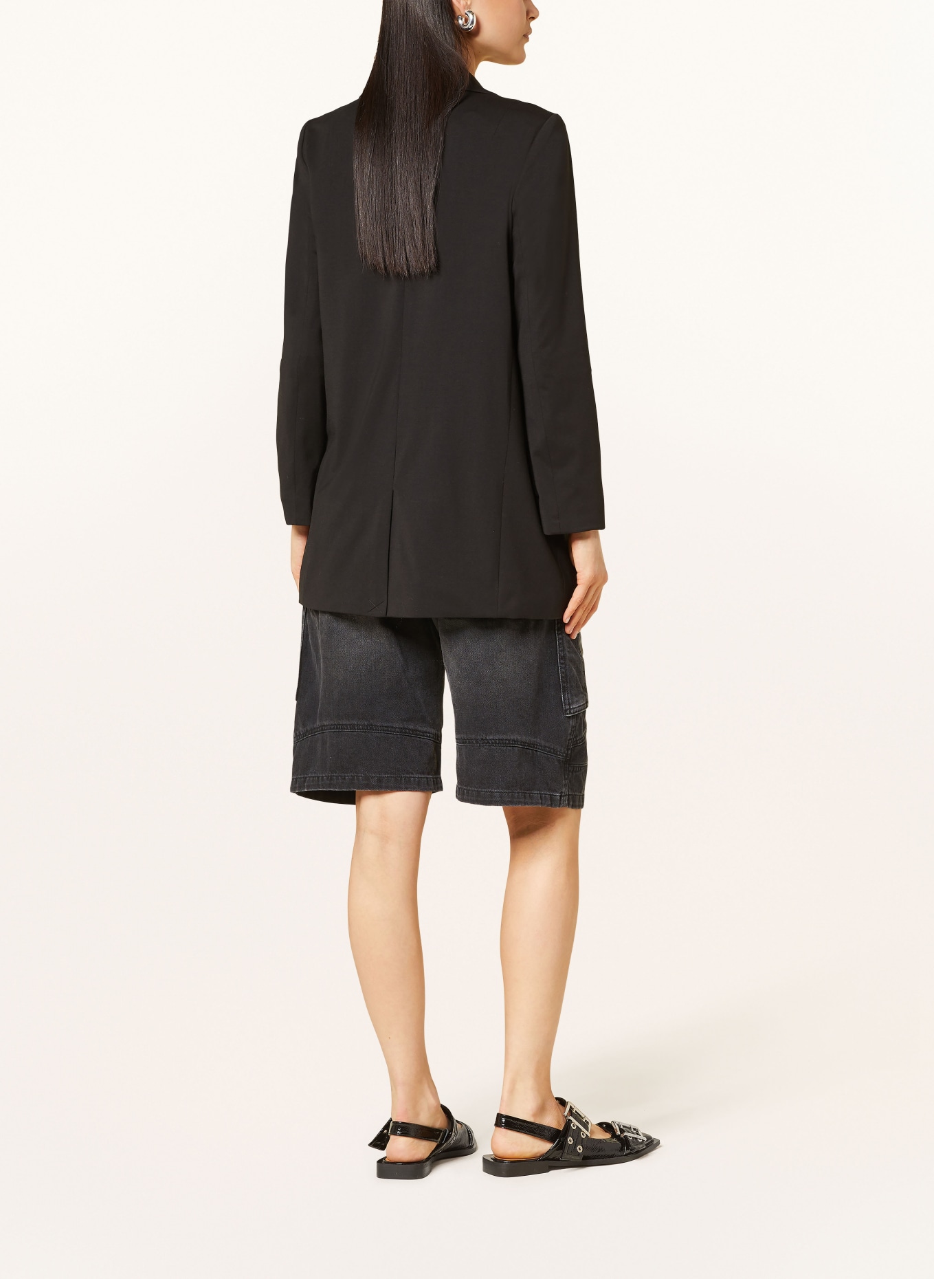 ALLSAINTS Jersey blazer ALEIDA with 3/4 sleeves, Color: BLACK (Image 3)
