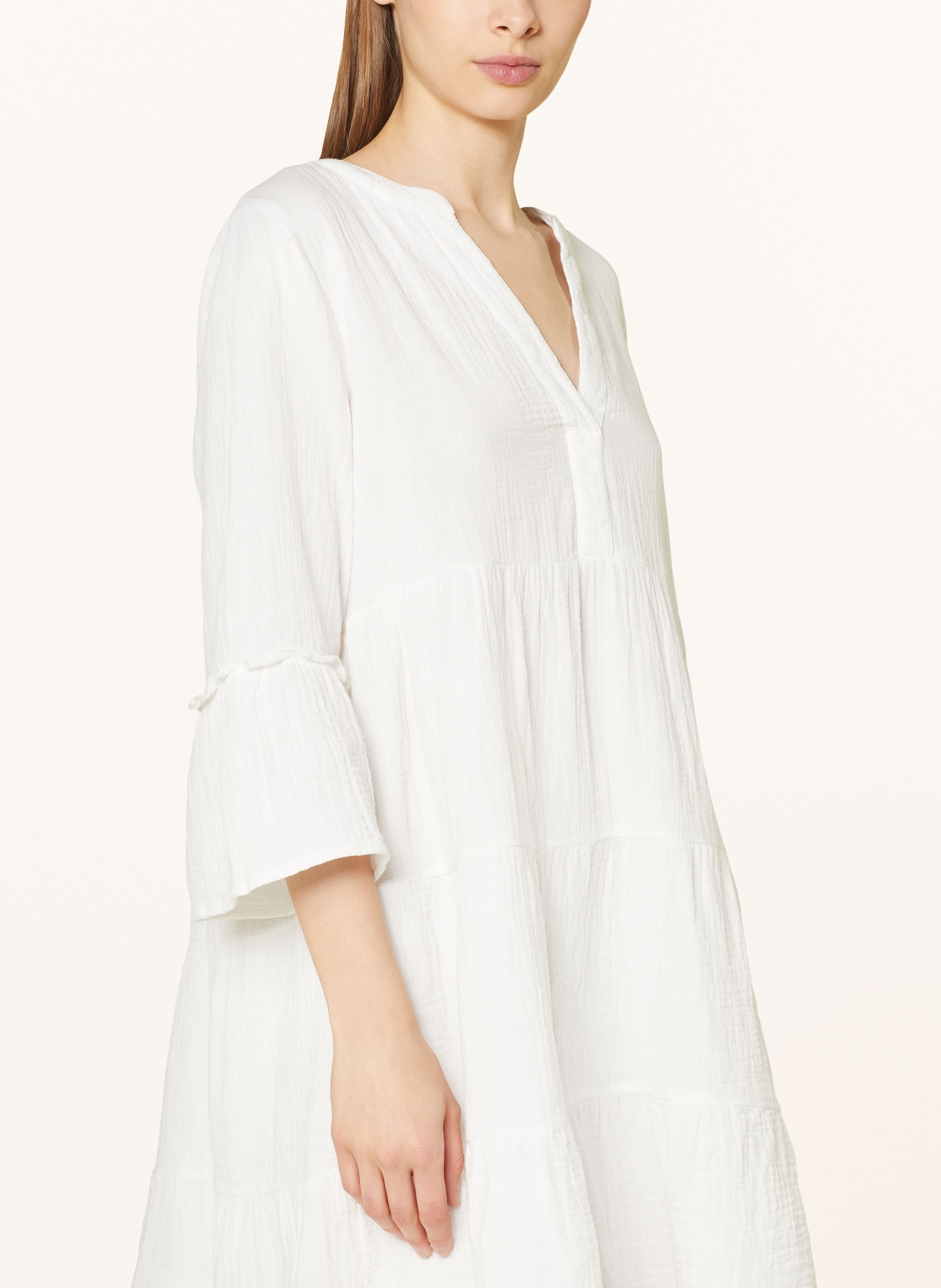 ONLY Muslin dress with 3/4 sleeves, Color: ECRU (Image 4)