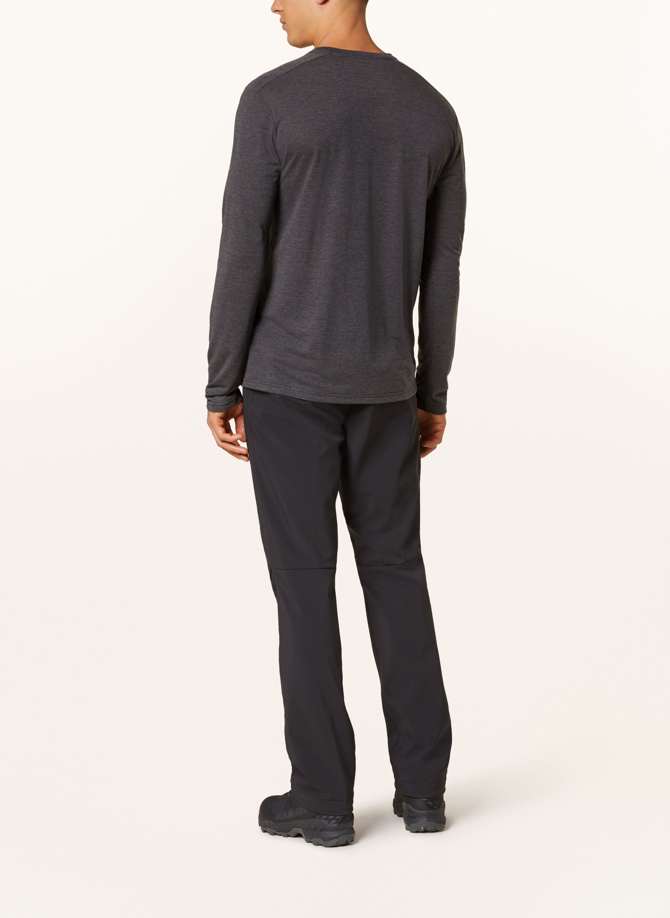 VAUDE Longsleeve ROSEMOOR III: DUNKELGRAU / BEIGE