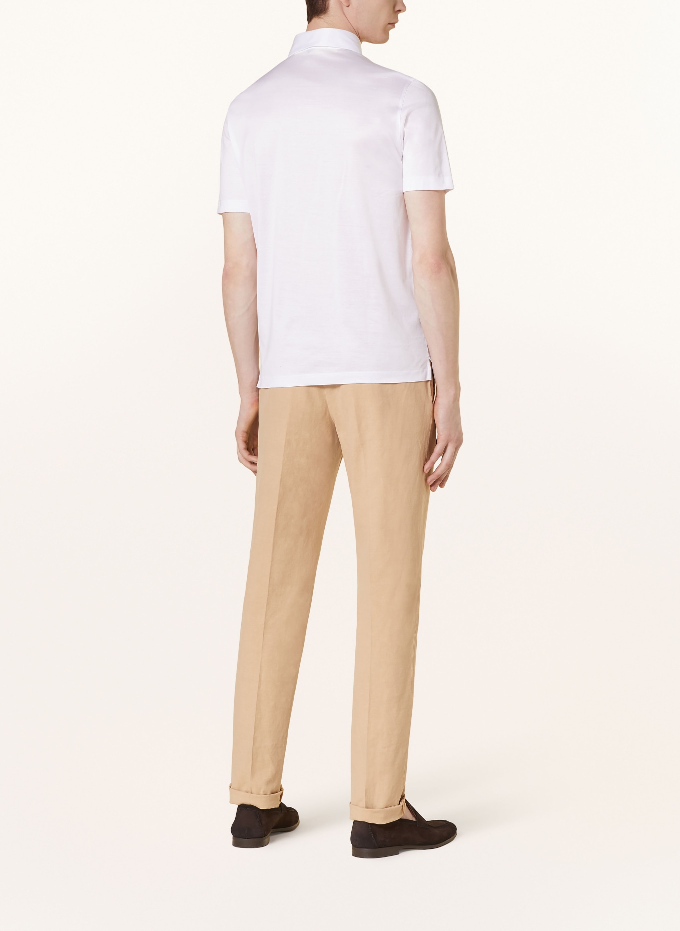 GRAN SASSO Jersey-Poloshirt, Farbe: WEISS (Bild 3)