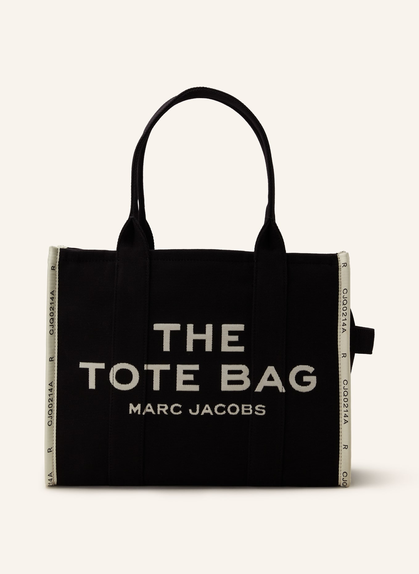 MARC JACOBS Shopper THE TOTE BAG L: SCHWARZ / CREME