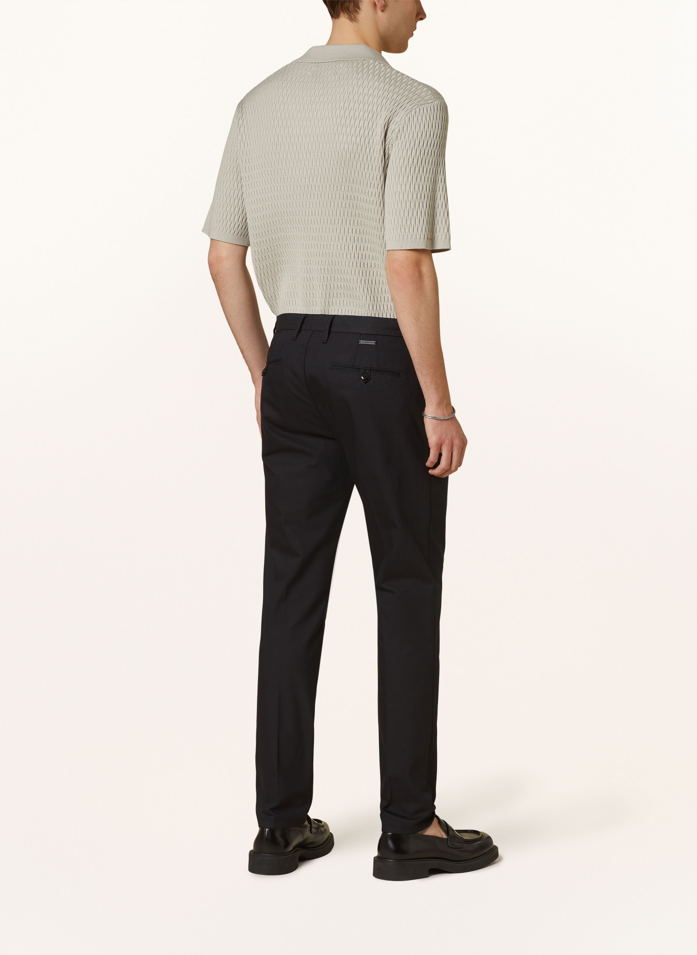 ALBERTO Chinosy ROB slim fit : GRANATOWY