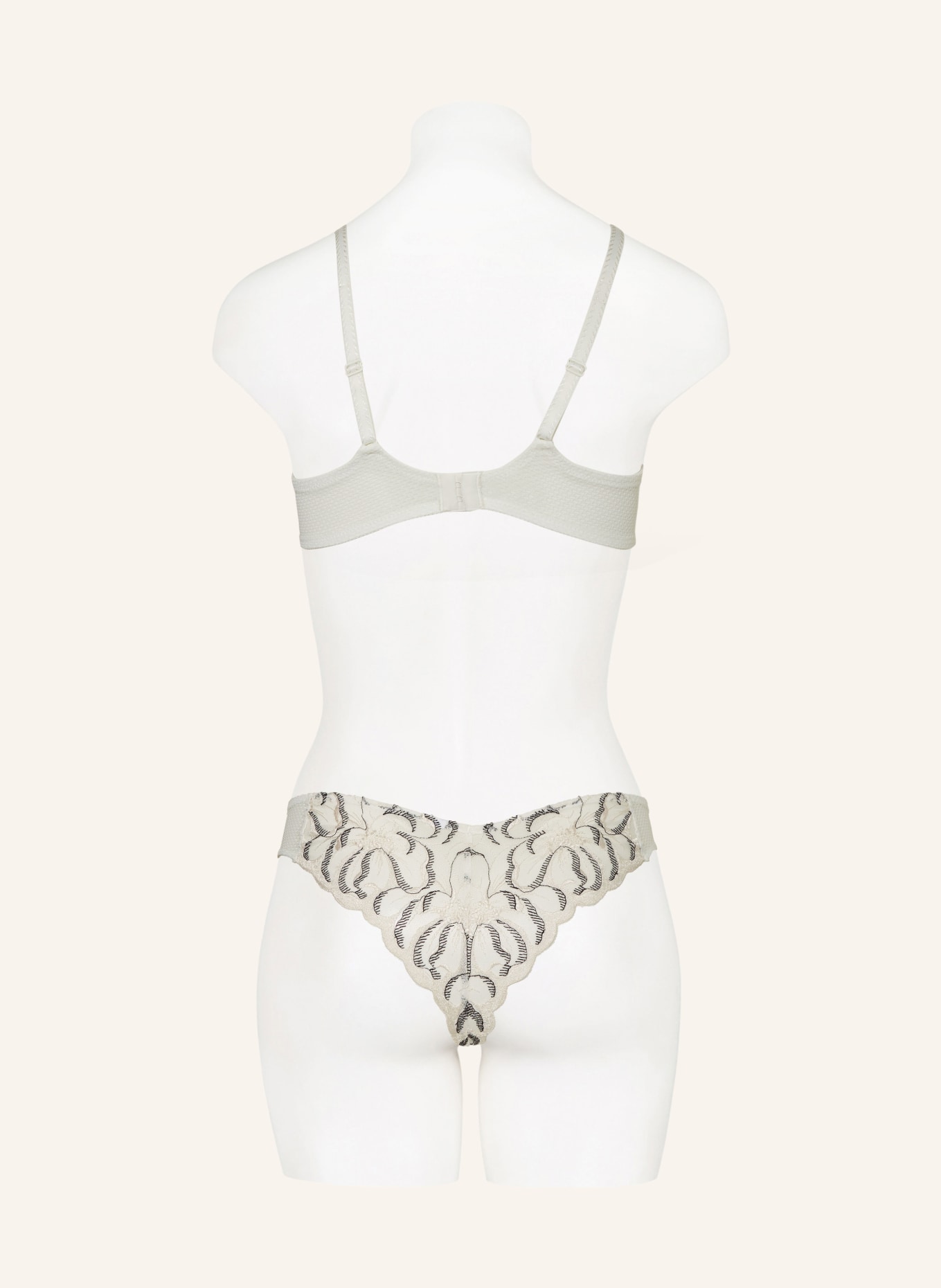 CHANTELLE Thong FLEURS , Color: ECRU/ BLACK (Image 3)