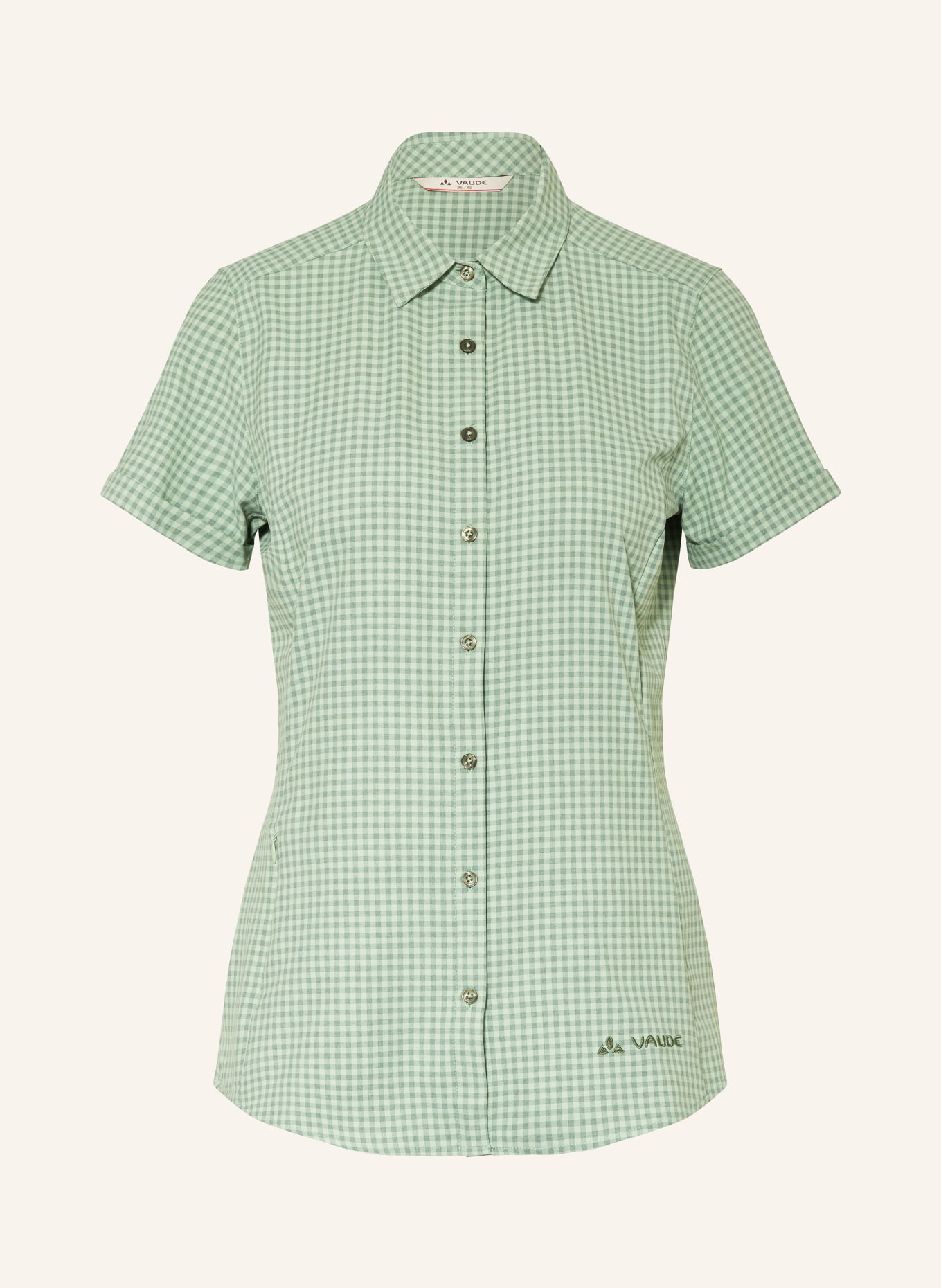 VAUDE Outdoor blouse SEILAND III, Color: GREEN/ LIGHT GREEN (Image 1)