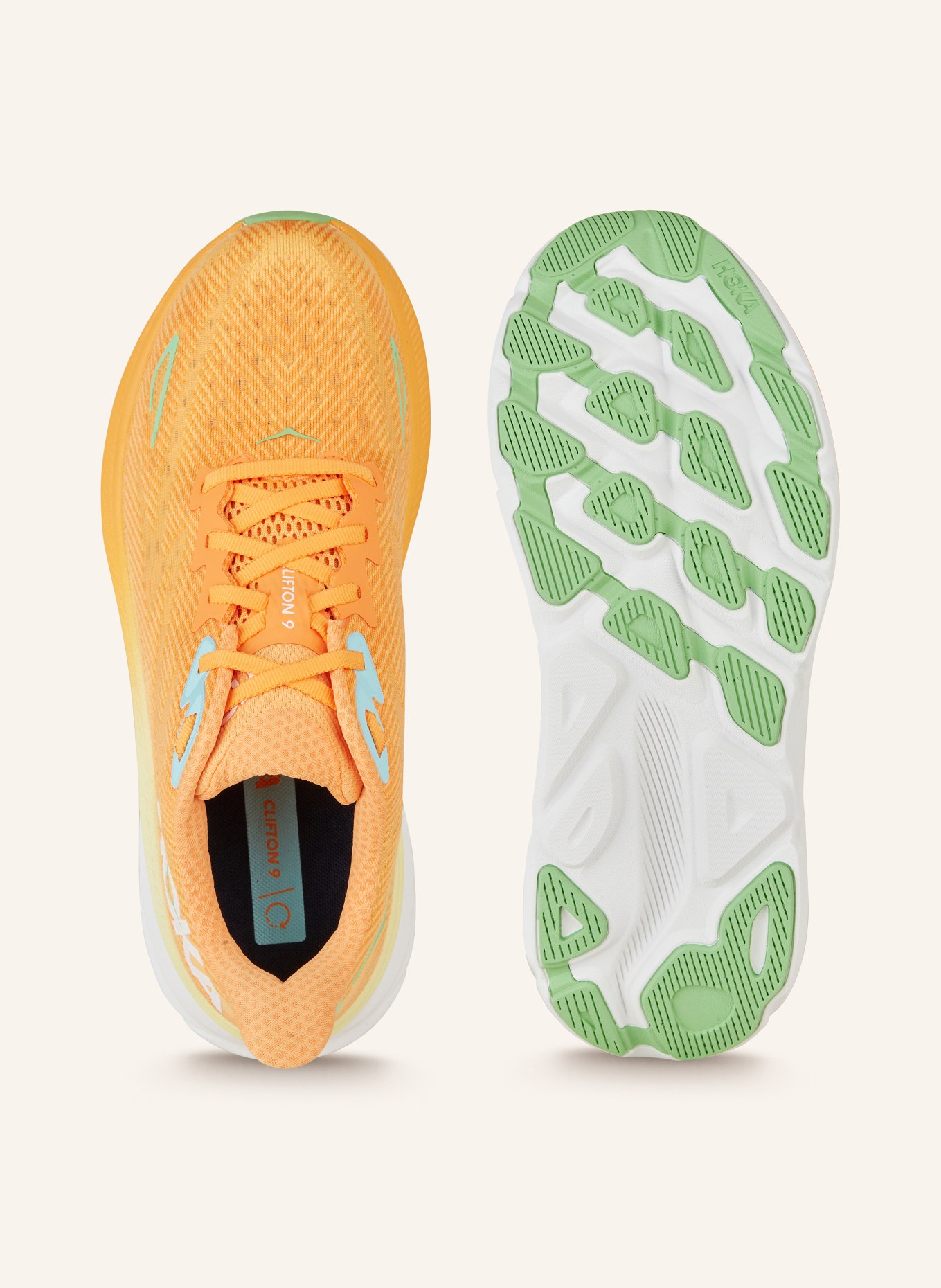 HOKA Running shoes CLIFTON 9, Color: ORANGE (Image 5)
