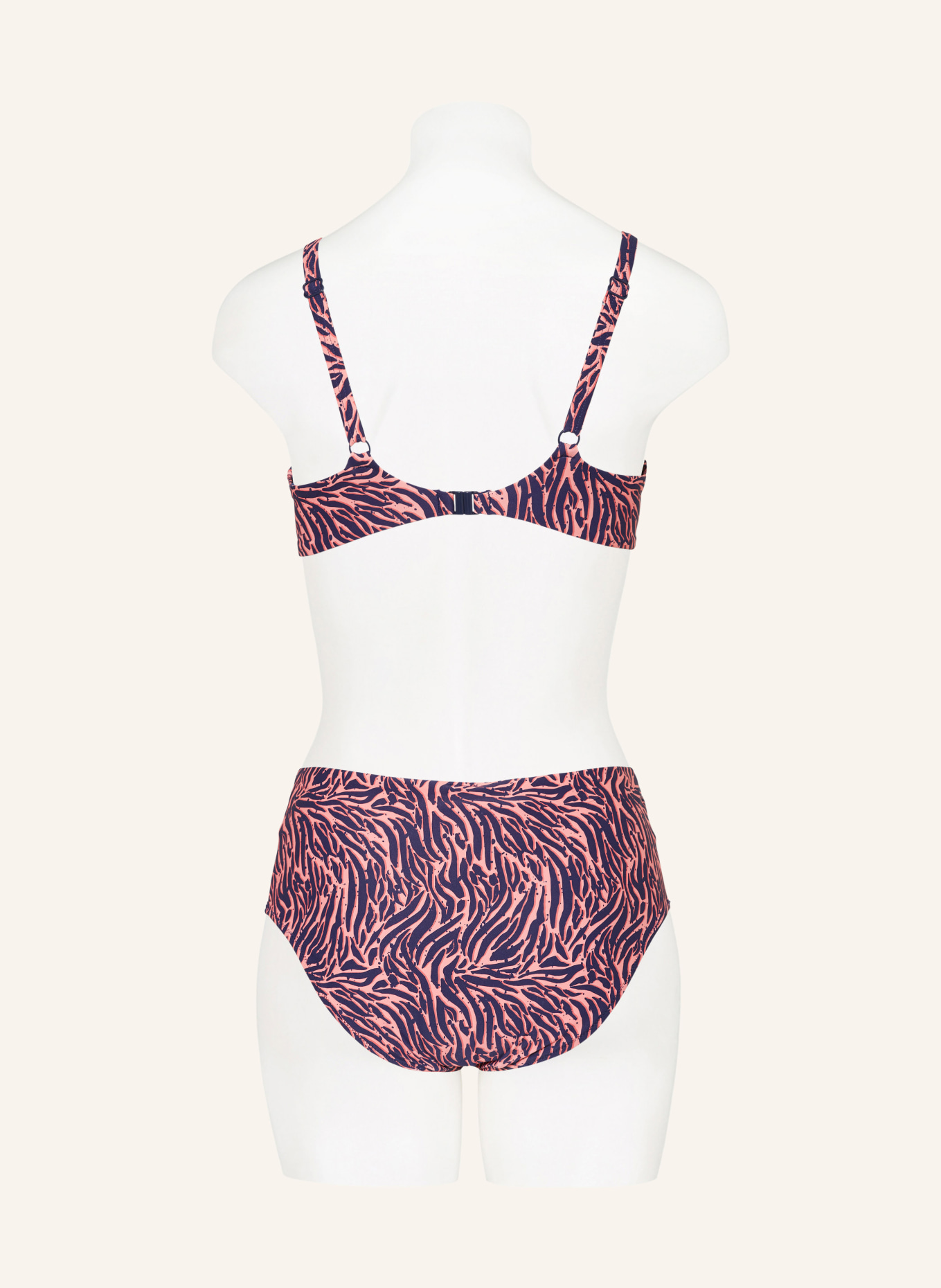 FEMILET Bügel-Bikini-Top TIDRA, Farbe: LACHS/ DUNKELBLAU (Bild 3)