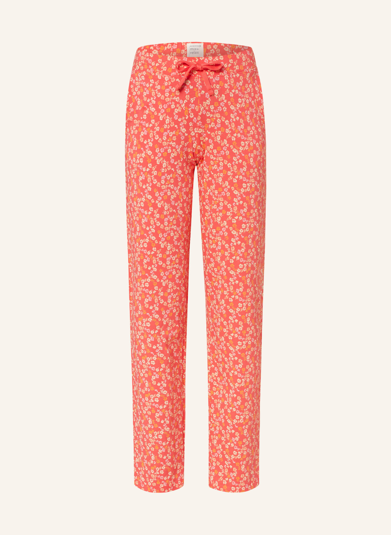 SCHIESSER Pajama pants MIX+RELAX, Color: RED/ YELLOW/ ORANGE (Image 1)