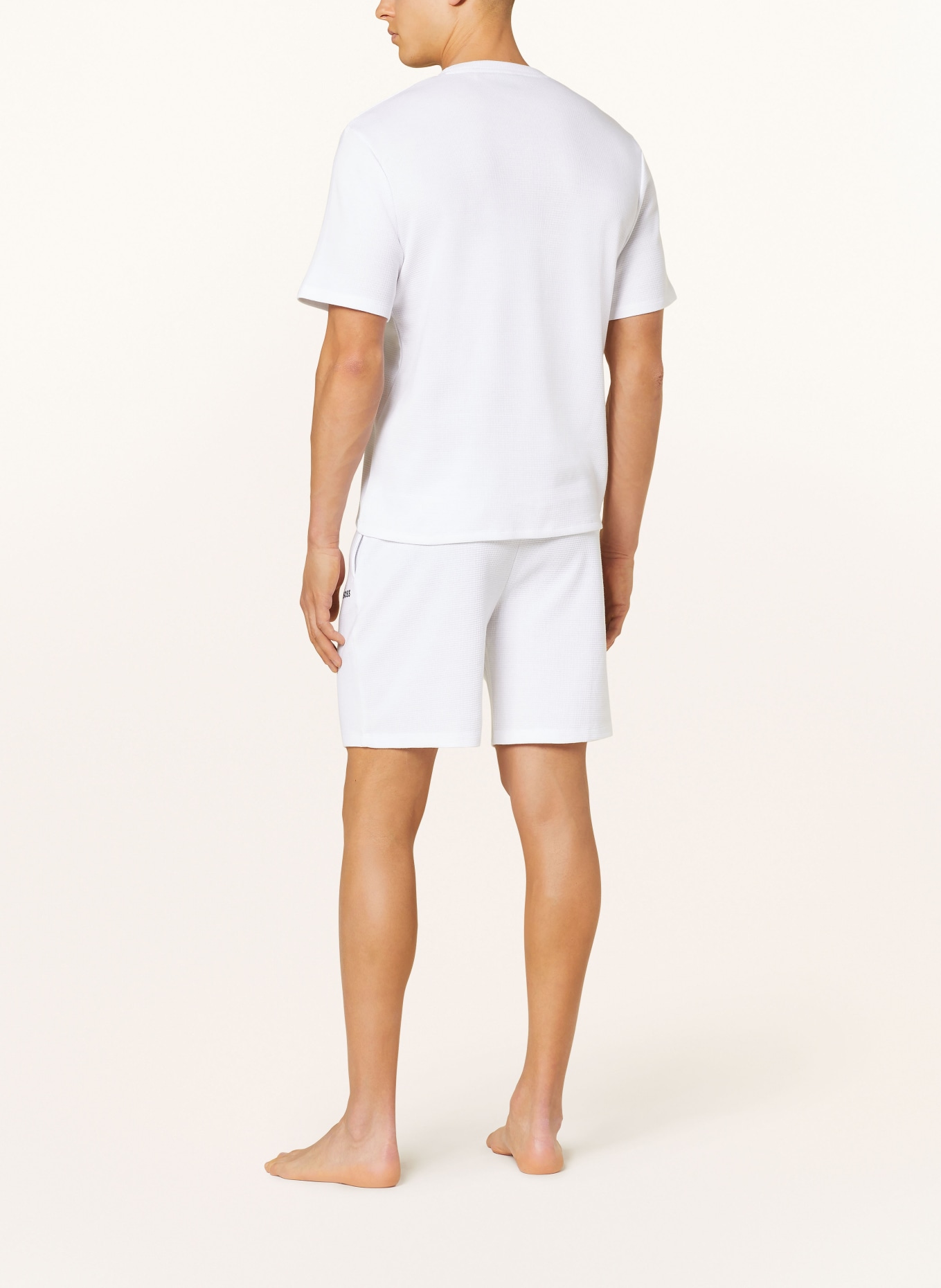 BOSS Pajama shirt WAFFLE, Color: WHITE (Image 3)